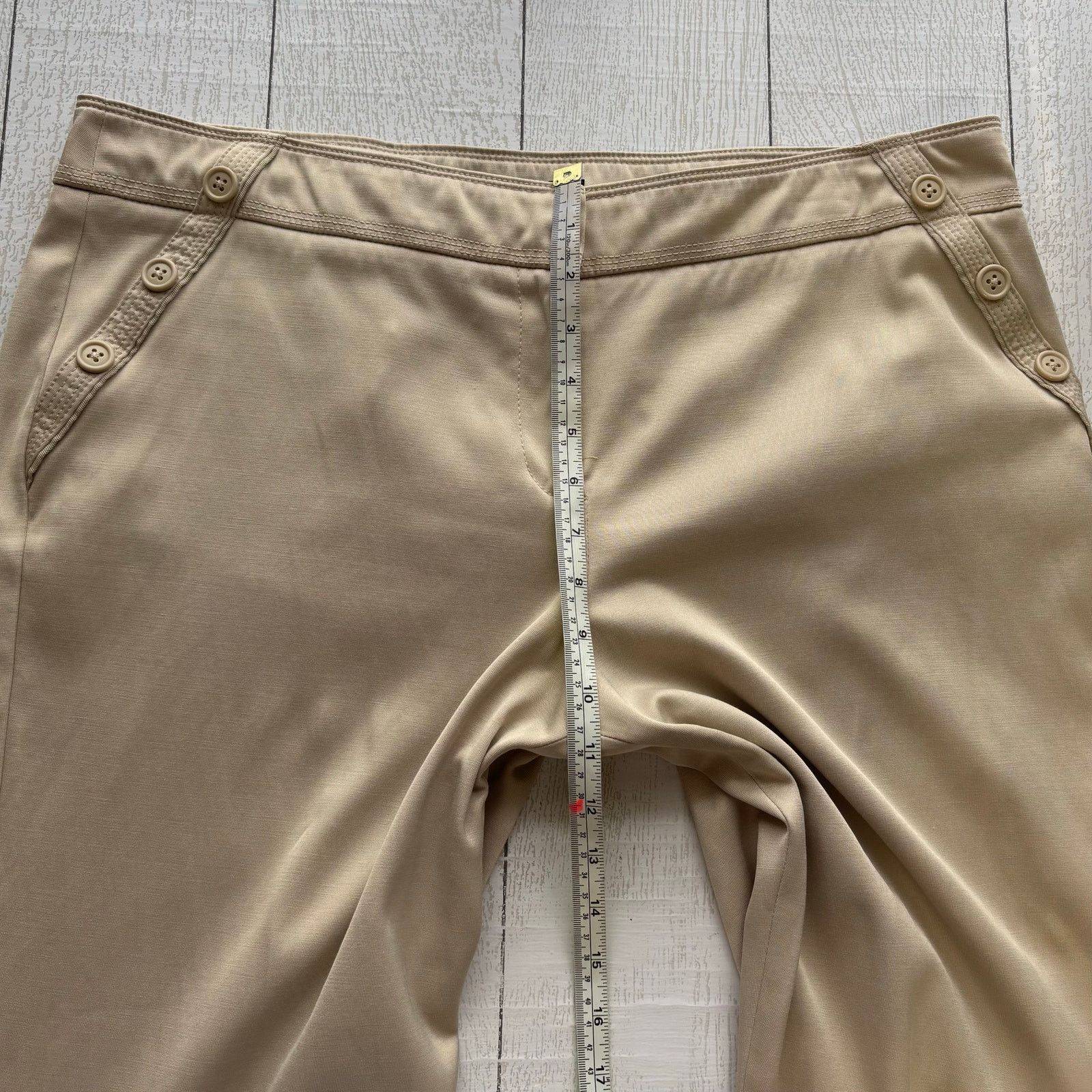 Other Zac & Rachel Tan Khaki Capri Pants Size 16 Stretch Pockets Size 38" / US 16 / IT 52 - 4 Thumbnail