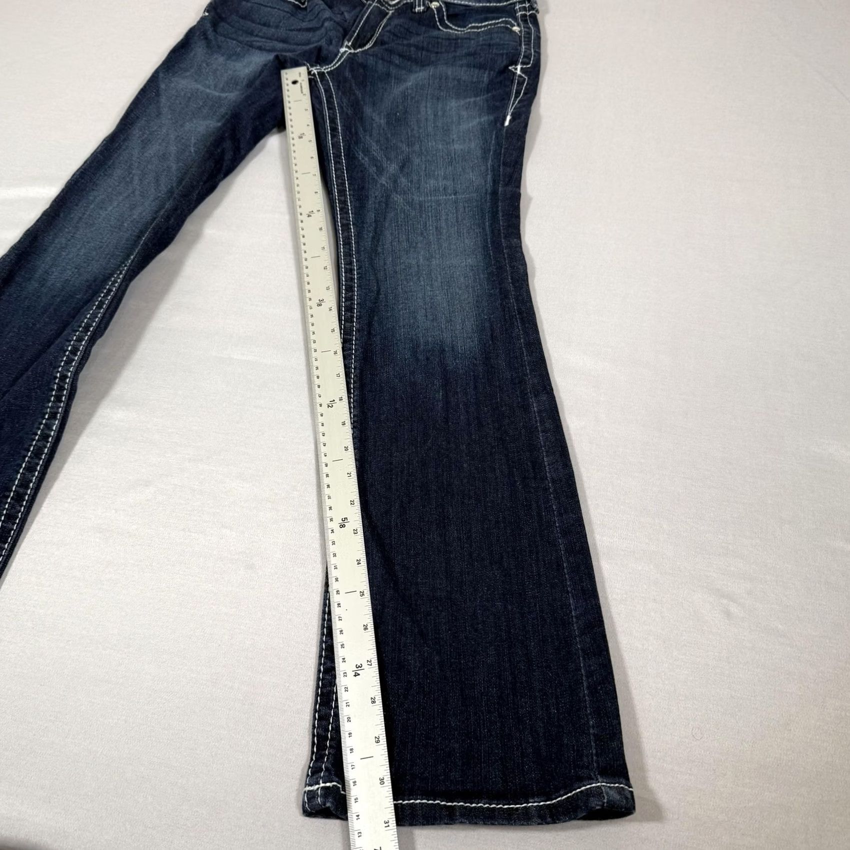 Ariat Ariat Jeans Womens 30 Blue Low Rise Bootcut Stretch Denim Pants Western Cowgirl Size 30" / US 8 / IT 44 - 3 Thumbnail