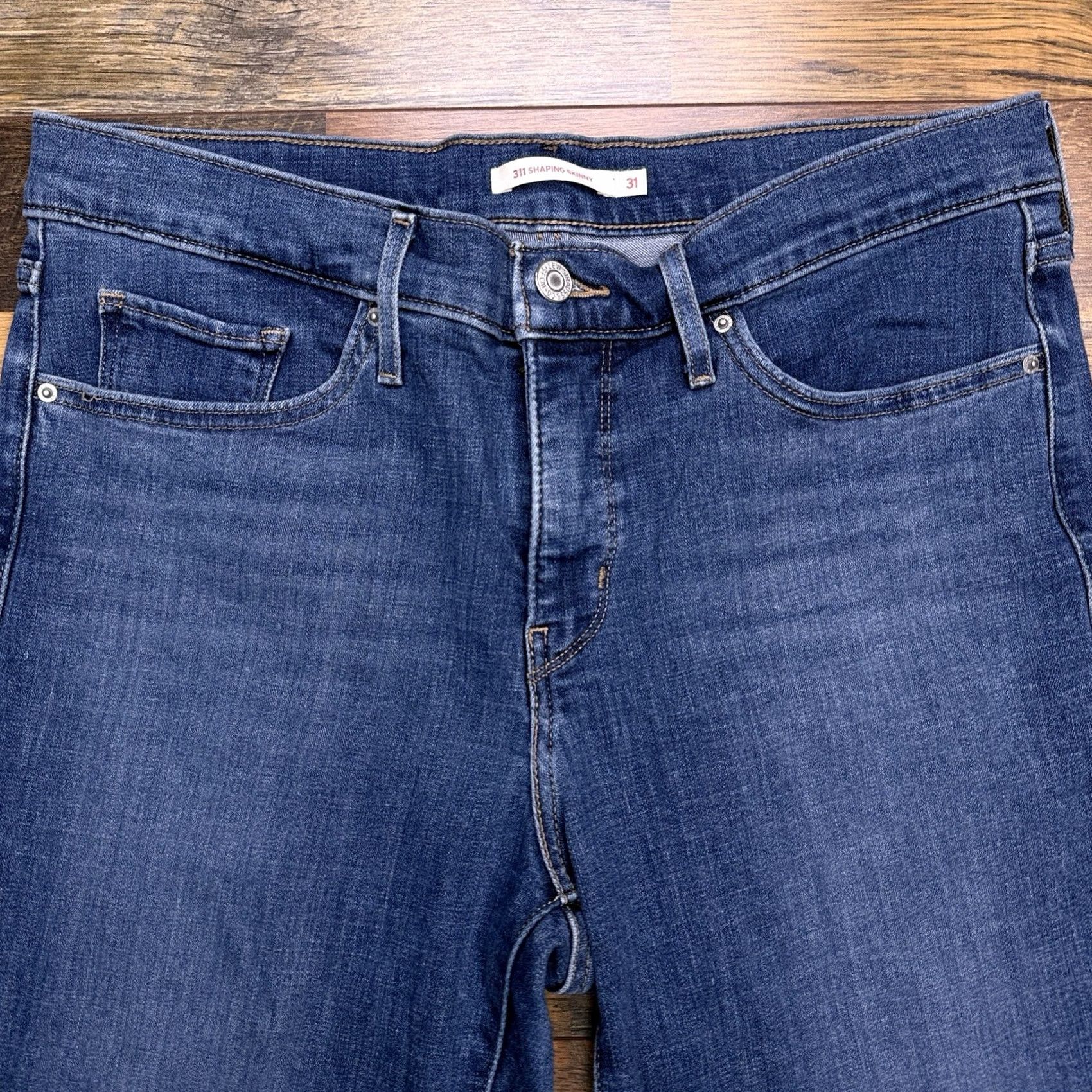 Levi's Levi's 311 Shaping Skinny Jeans Womens 31 Mid Rise Slim Denim Blue 5-Pocket Size 24" / US 00 / IT 34 - 3 Thumbnail