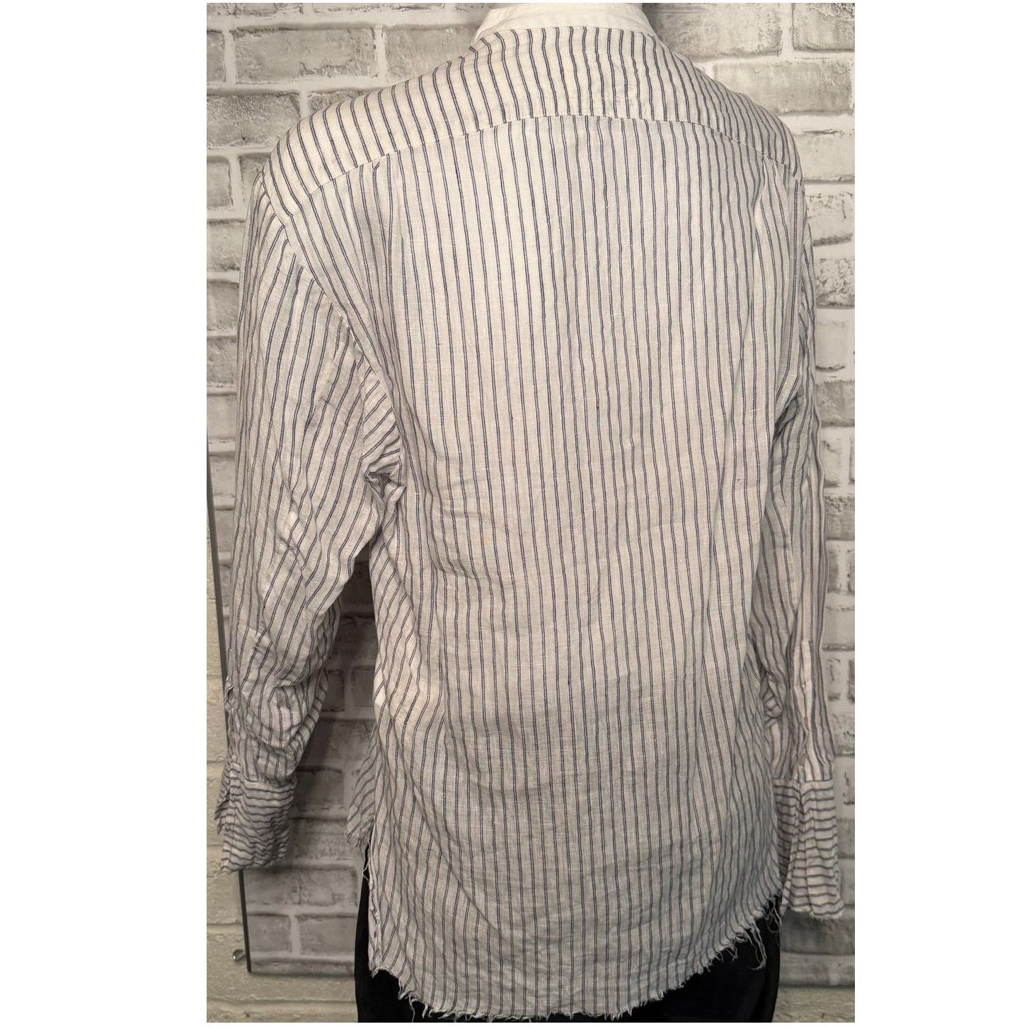 Greg Lauren The Studio Shirt w/ Bib Gatsby Artist 3 Large Linen Cotton Size US L / EU 52-54 / 3 - 5 Thumbnail