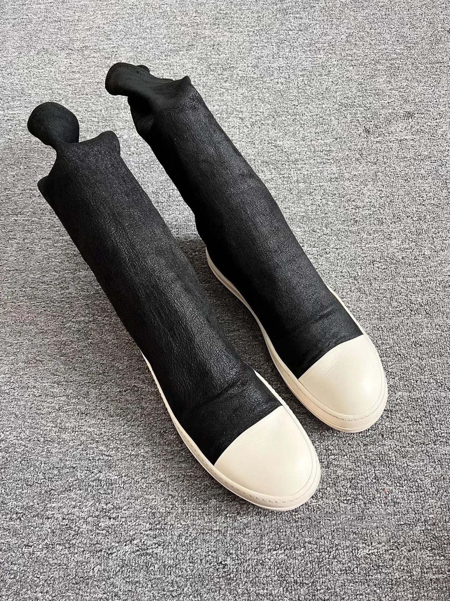 Rick Owens Rick Owens 17FW Lambskin Tall Boots. Size US 8.5 / EU 41-42 - 1 Thumbnail
