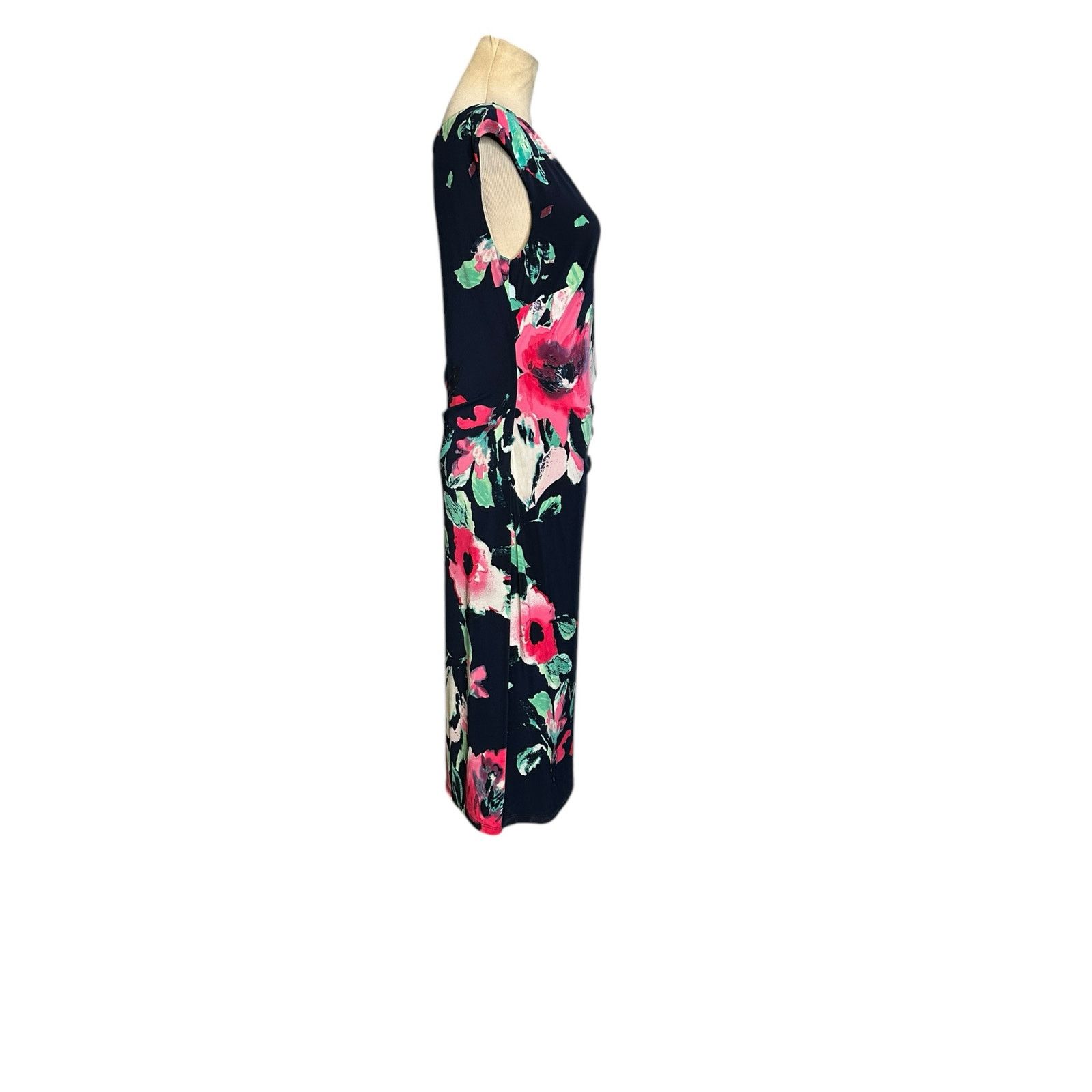 Ralph Lauren Ralph Lauren blue floral cap sleeves sheath dress size 6 Size M / US 6-8 / IT 42-44 - 17 Thumbnail