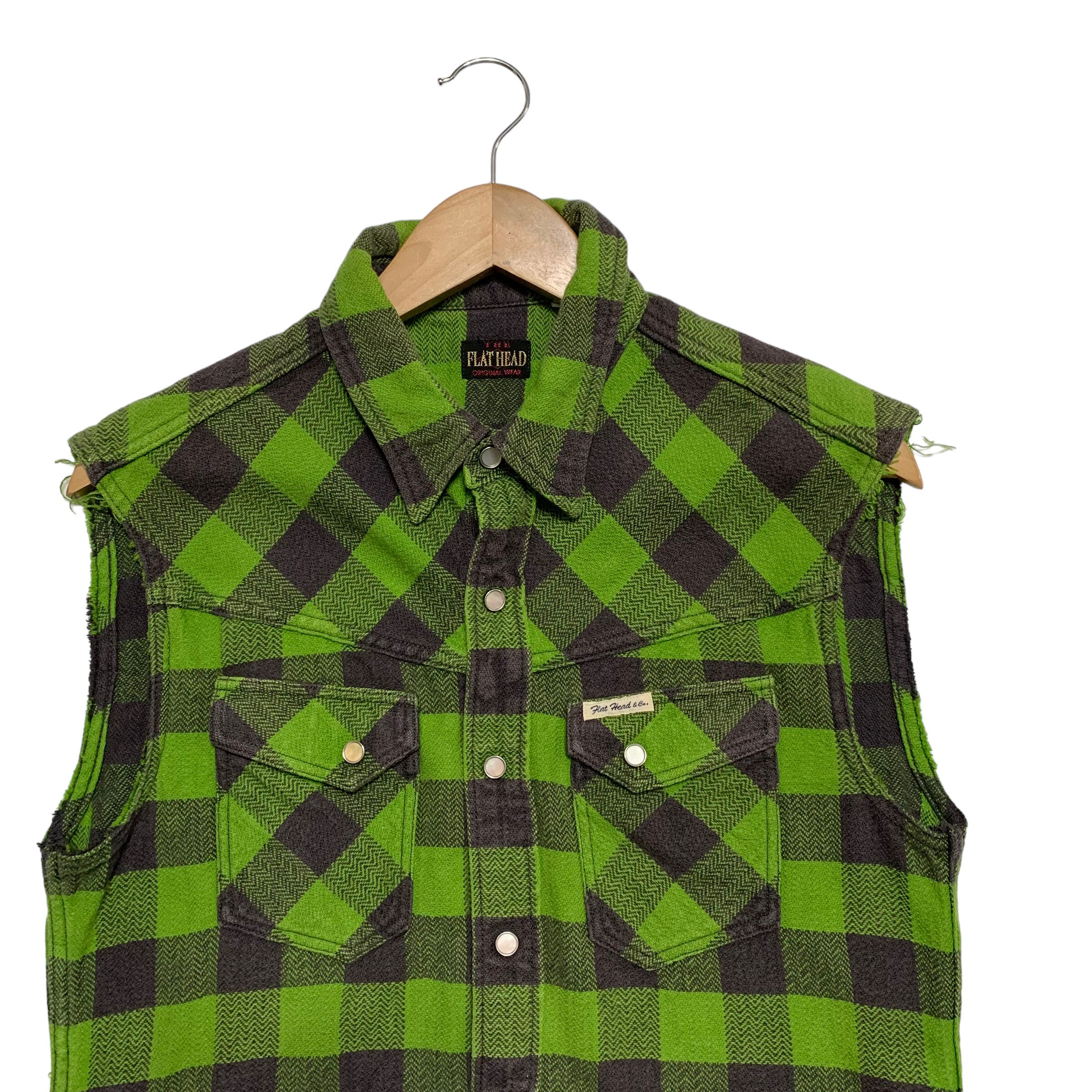The Flat Head The Flat Head Tartan Flannel Vest Size US S / EU 44-46 / 1 - 4 Thumbnail