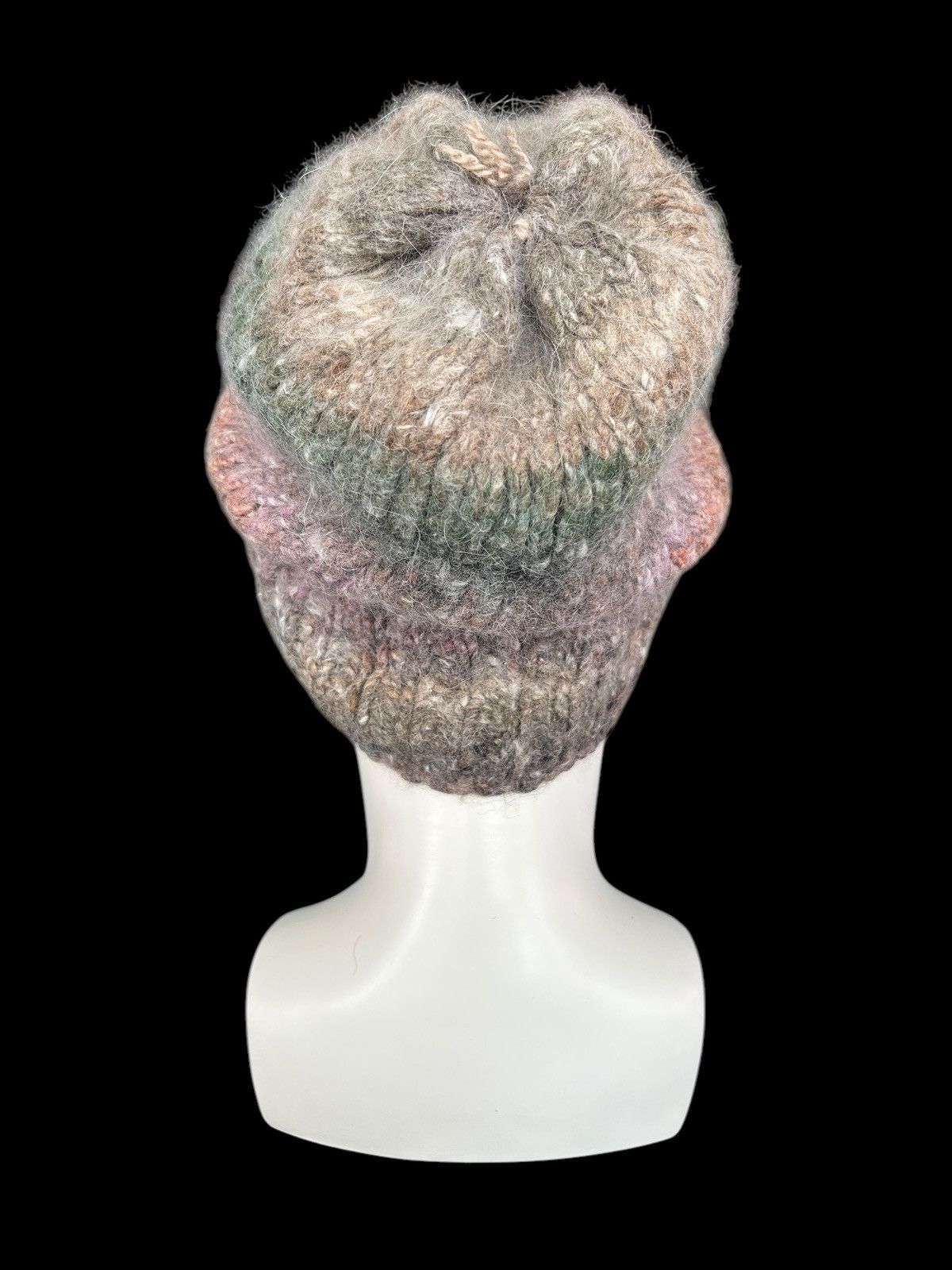 Japanese Brand × Kapital × Vintage Crochet Knitted Handmade Hairy Big Beanie Hats ☠️☠️ Size ONE SIZE - 3 Thumbnail
