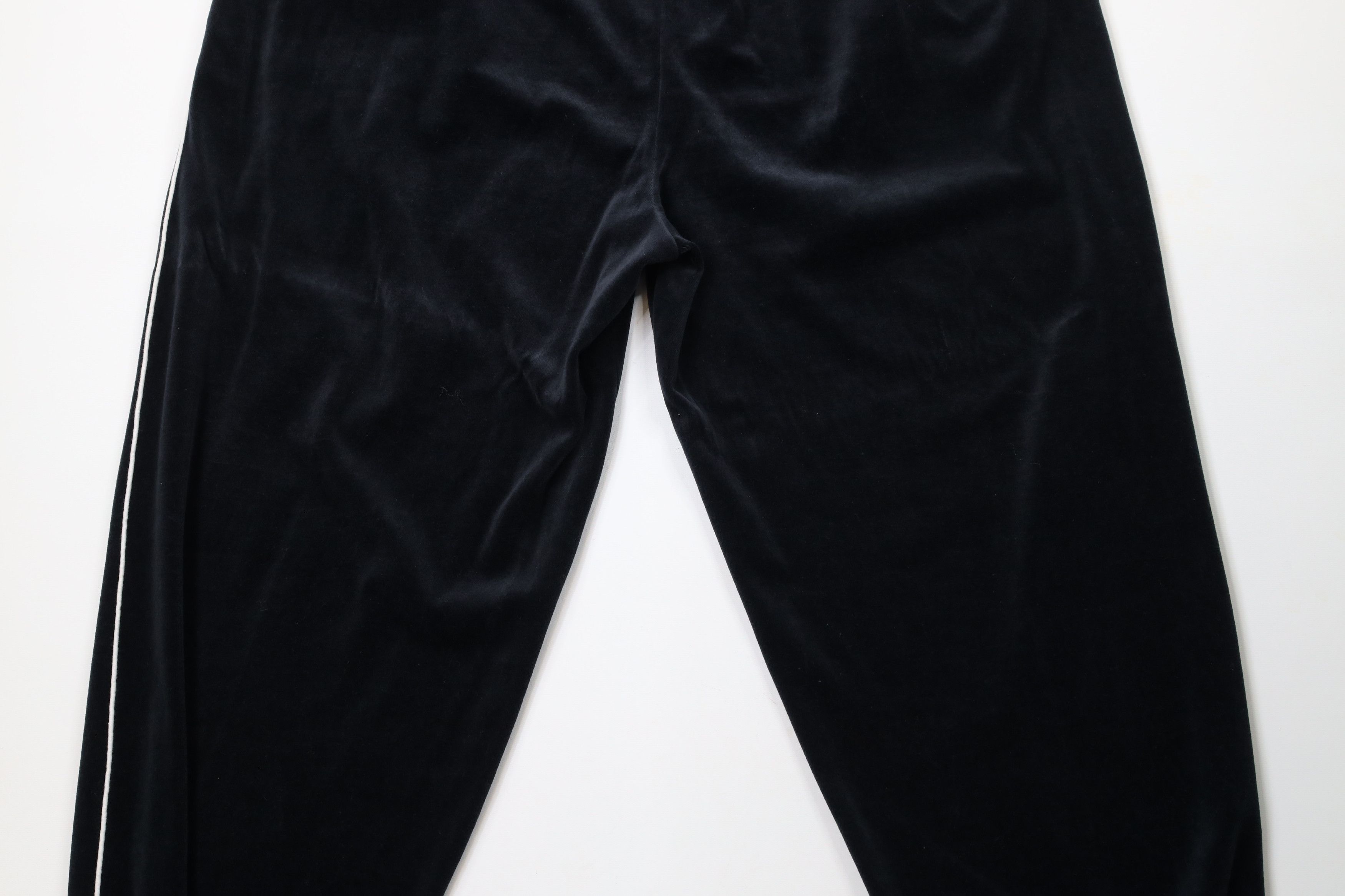 Vintage Vintage 90s Y2K Streetwear Velour Sweatpants Joggers Black Size US 40 / EU 56 - 11 Thumbnail