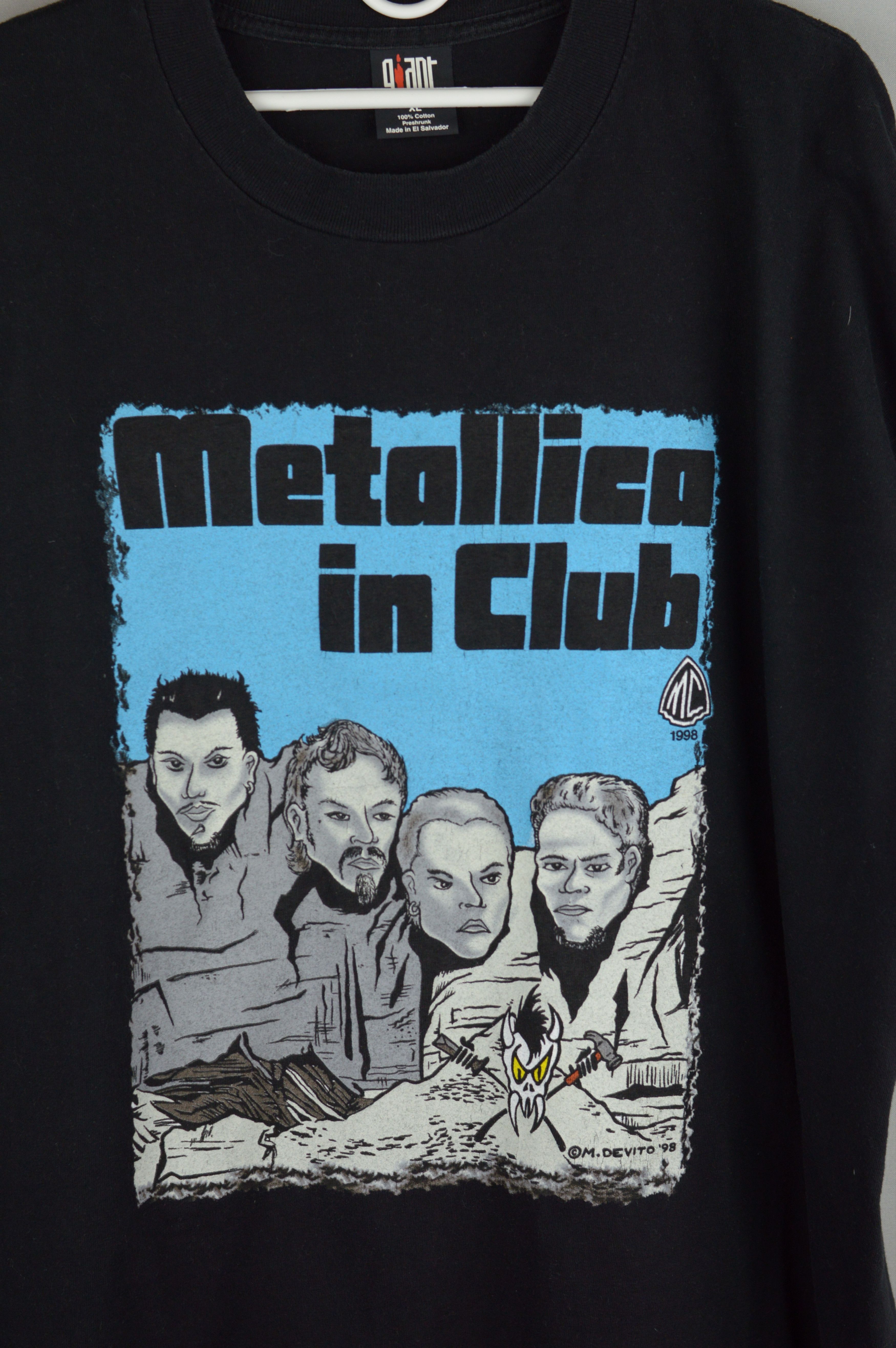 Metallica × Vintage Metallica In Club Stubborn Club Member 1998 t shirt Size US XL / EU 56 / 4 - 3 Thumbnail