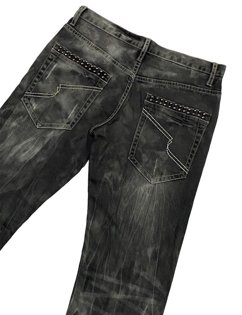 If Six Was Nine × Japanese Brand Semanticdesign Flare Smoke Wash Denim Pants Size US 30 / EU 46 - 23 Thumbnail