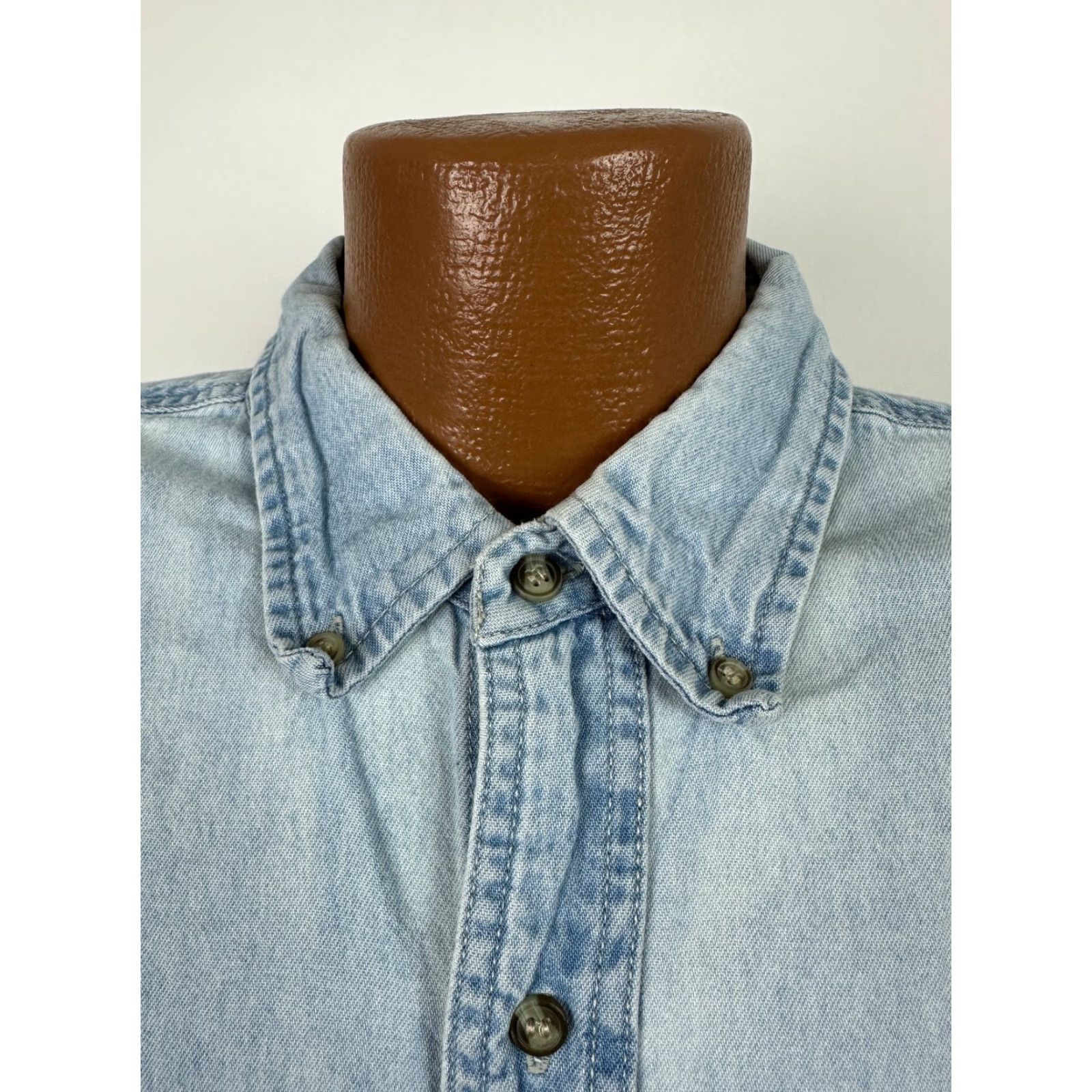 Vintage VINTAGE Rivers End Denim Shirt Men 3XL Harley-Davidson Owners Groups Button-Down Eagle Blue 90s Biker Hipster Outdoor NOD Mens Size US XXL / EU 58 / 5 - 4 Thumbnail