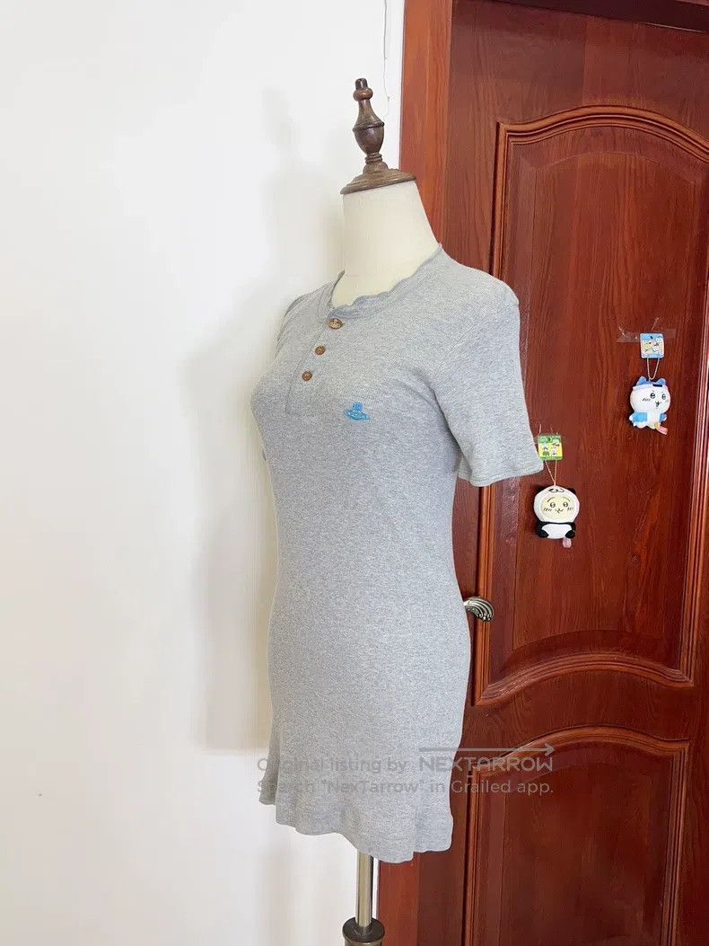 Vivienne Westwood vivienne westwood Second-hand Saturn knitted gray T-shirt Size L / US 10 / IT 46 - 3 Thumbnail