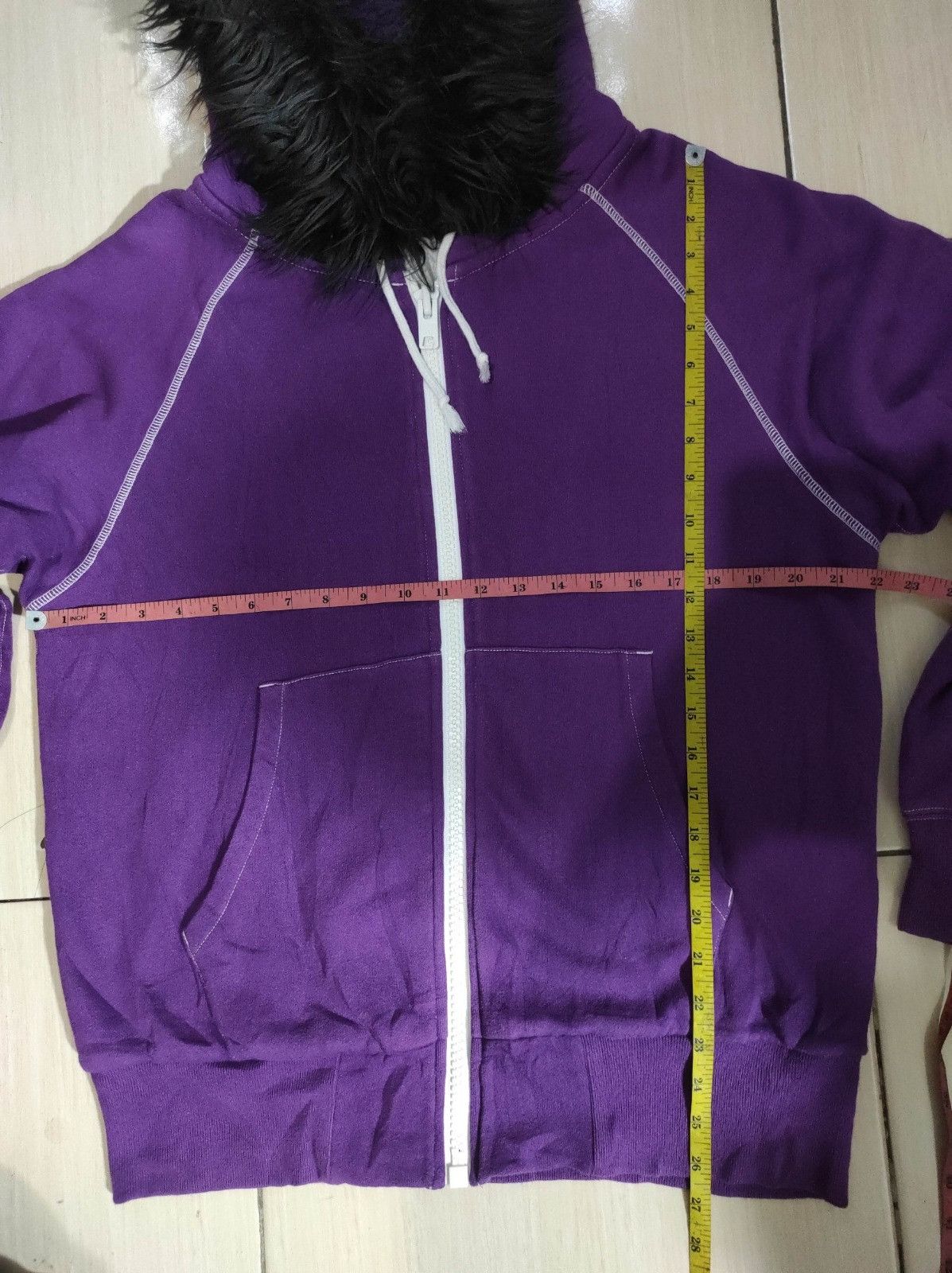 Japanese Brand Fat purple 🟣 zip fur hoodie ifsix LGB style Size US L / EU 52-54 / 3 - 15 Thumbnail