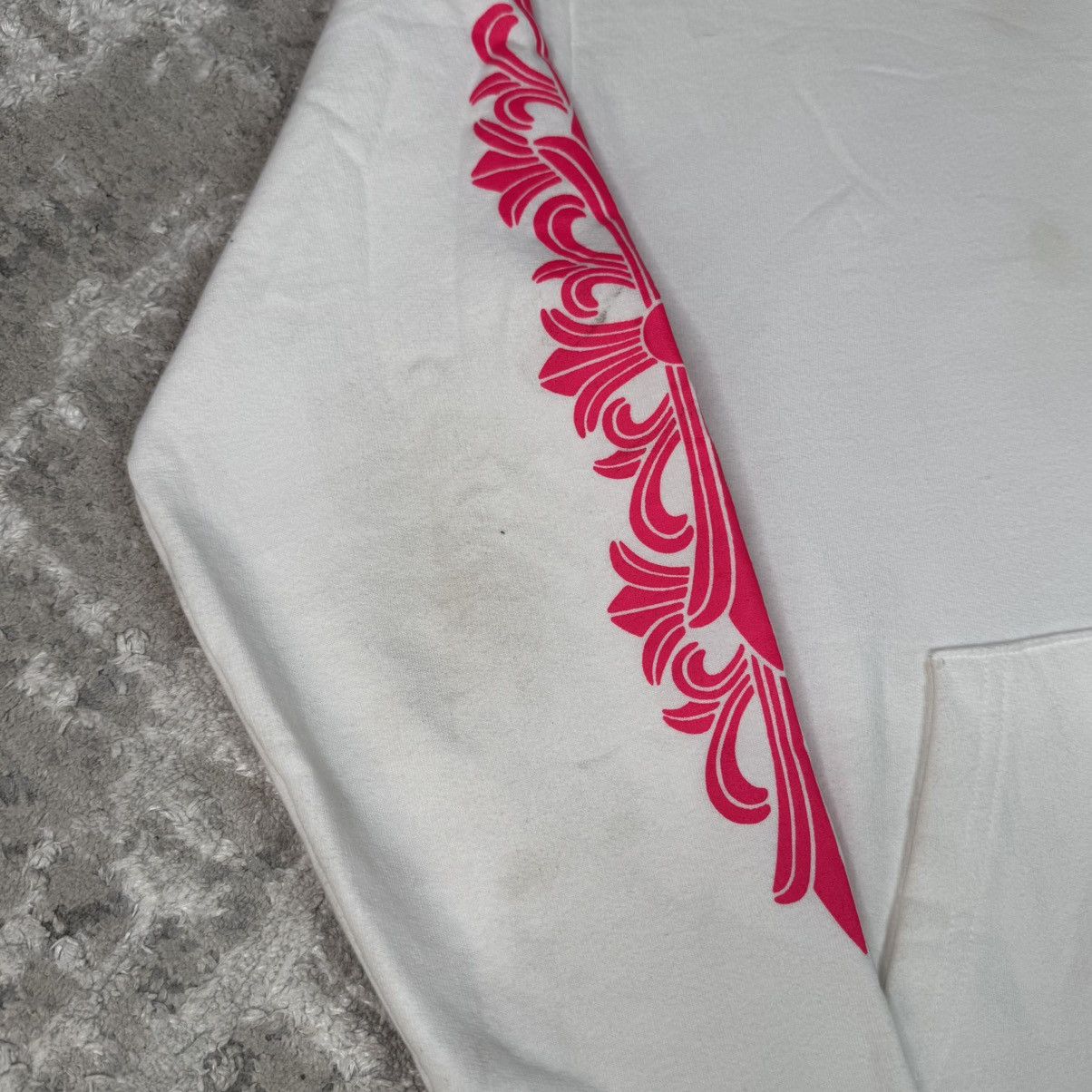 Chrome Hearts Pink floral horseshoe pullover hoodie Size US S / EU 44-46 / 1 - 16 Thumbnail