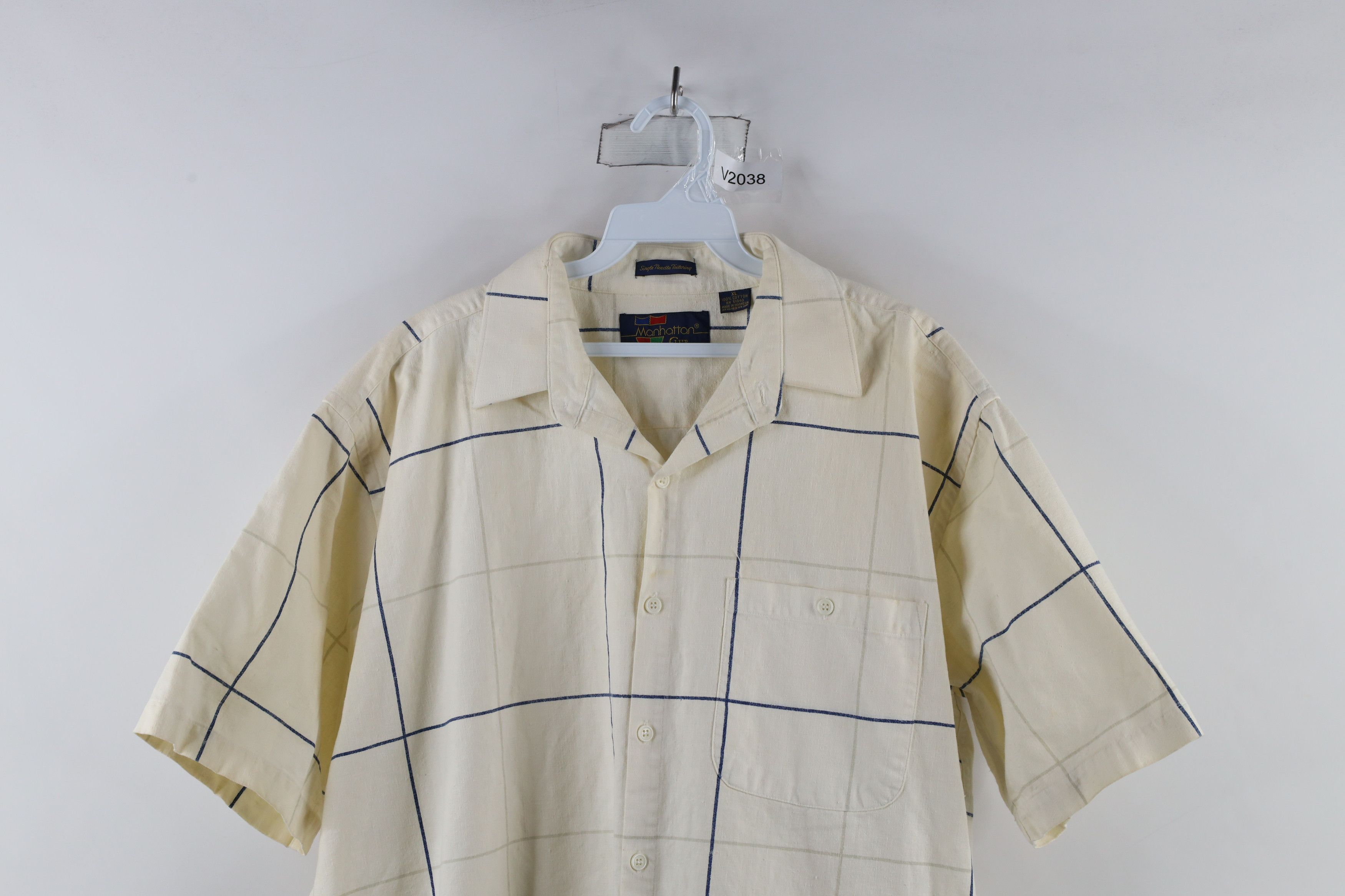 Vintage Vintage 90s Streetwear Needle Tailoring Baggy Button Shirt Size US XL / EU 56 / 4 - 2 Thumbnail