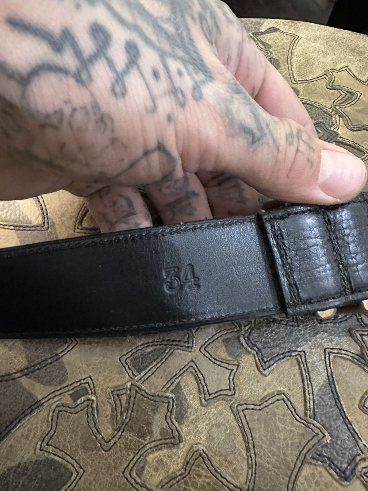 Chrome Hearts Chrome Hearts BRONZE GOLD roller belt 31 32 33 34 Size 34 - 3 Thumbnail