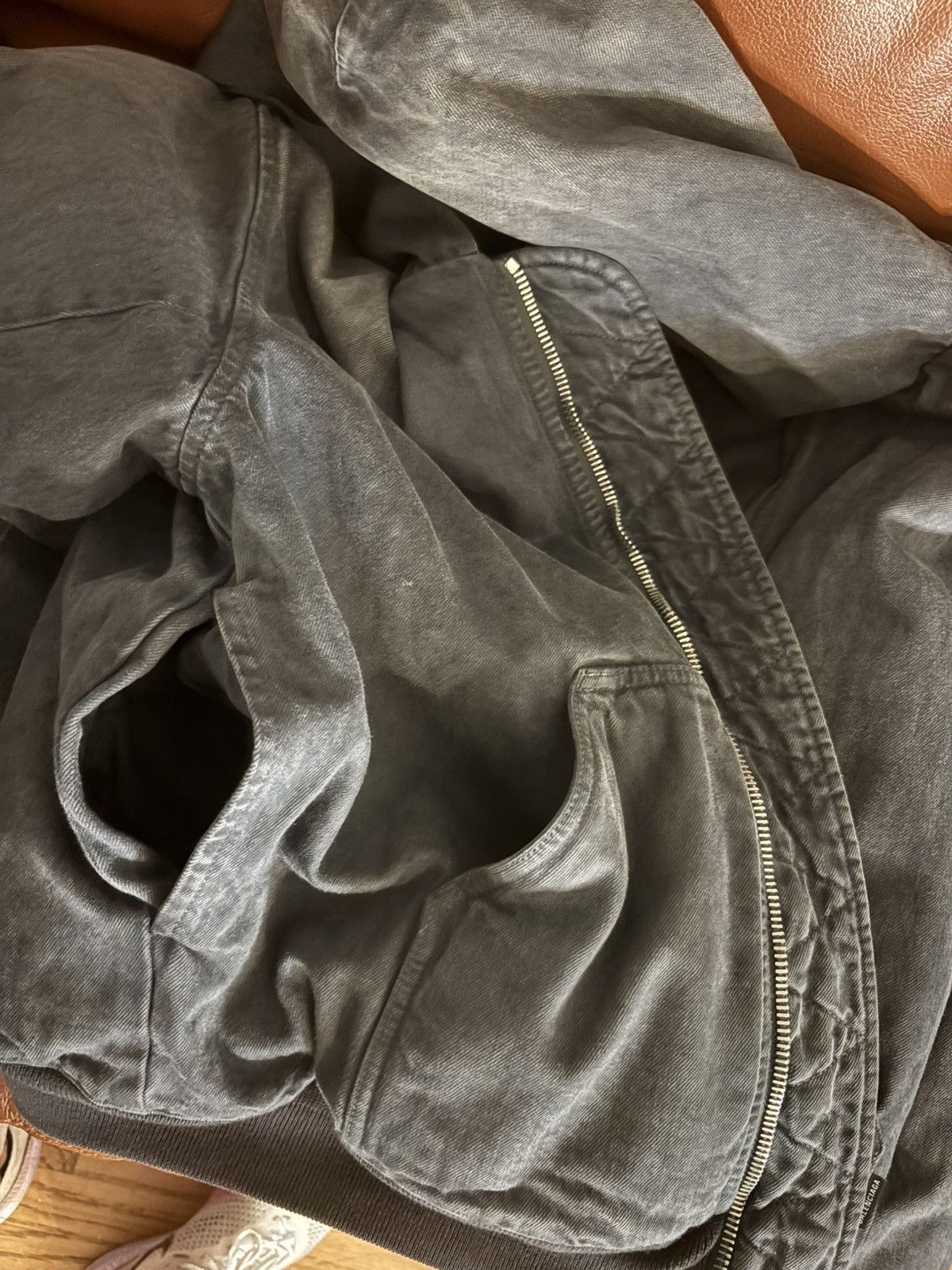 Balenciaga Balenciaga Oversized Denim Bomber Size US XS / EU 42 / 0 - 10 Thumbnail