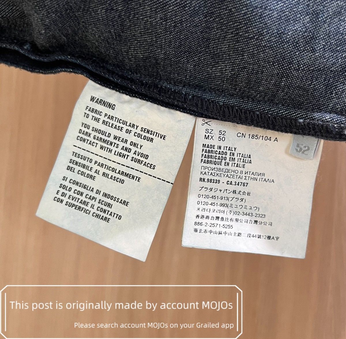 Prada Sz 52 Prada Color Patch Pocket Denim Jacket mojos1559 Size US L / EU 52-54 / 3 - 5 Thumbnail