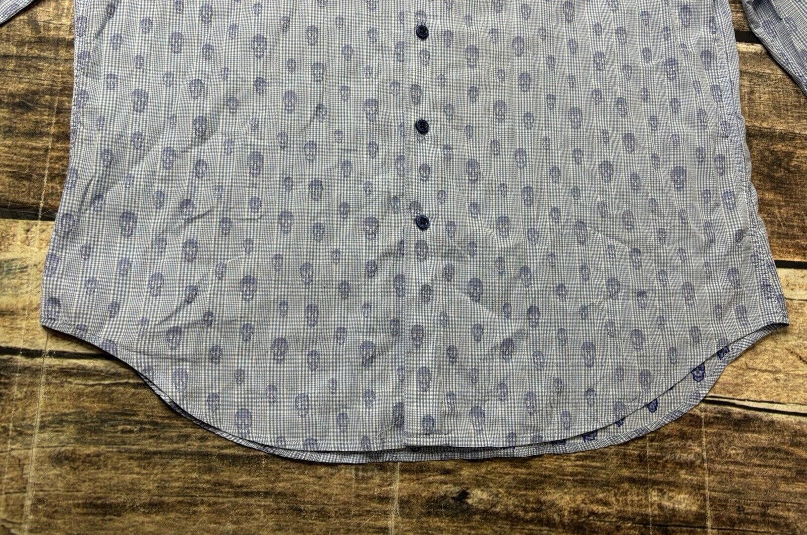 Robert Graham Robert Graham Shirt Men's XL Skull Plaid Floral Flip Cuff Size US XL / EU 56 / 4 - 5 Thumbnail