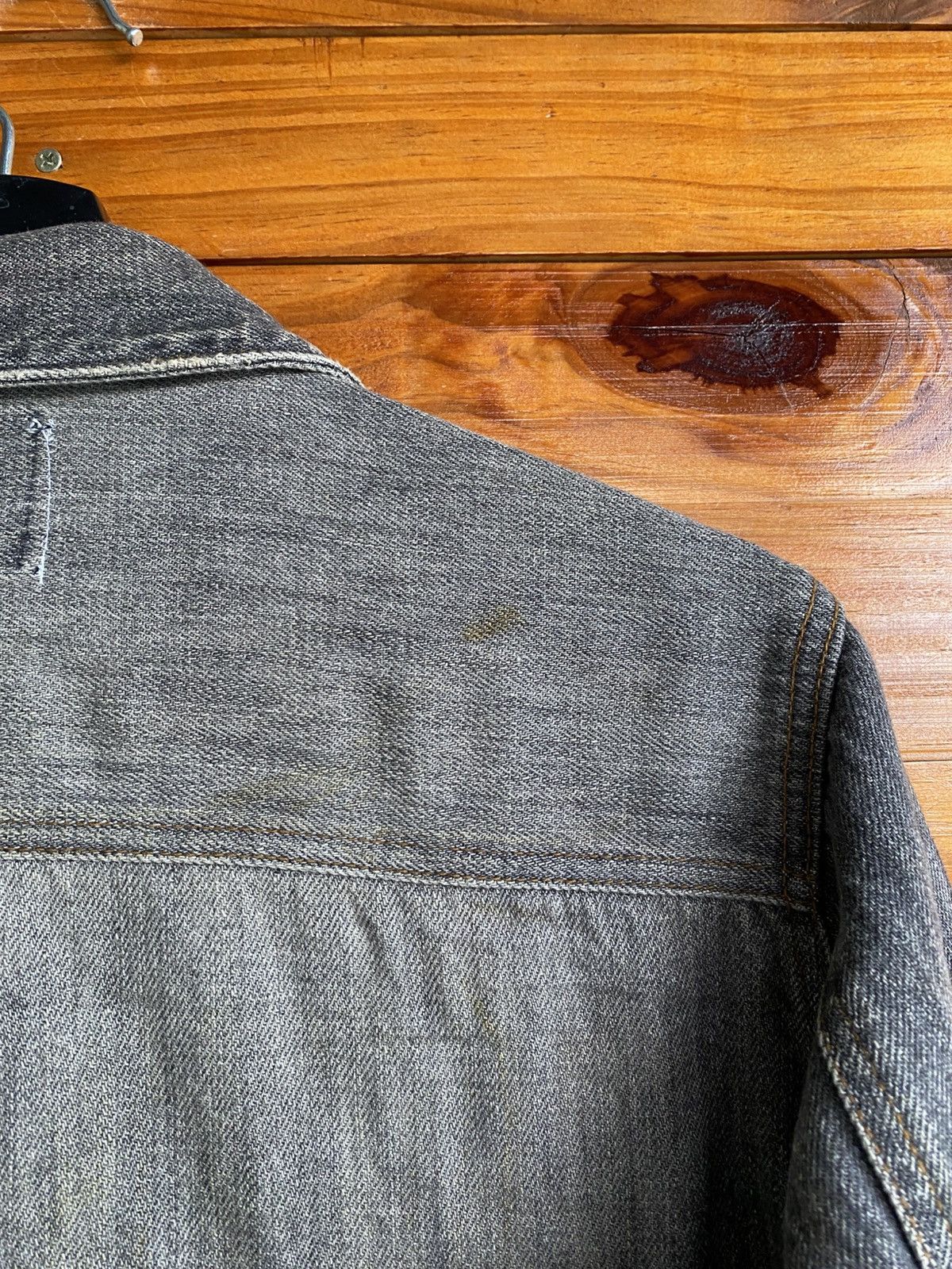 Japanese Brand Braitone Washed Denim Jacket Vintage Japanese Style Grey Size US L / EU 52-54 / 3 - 9 Thumbnail