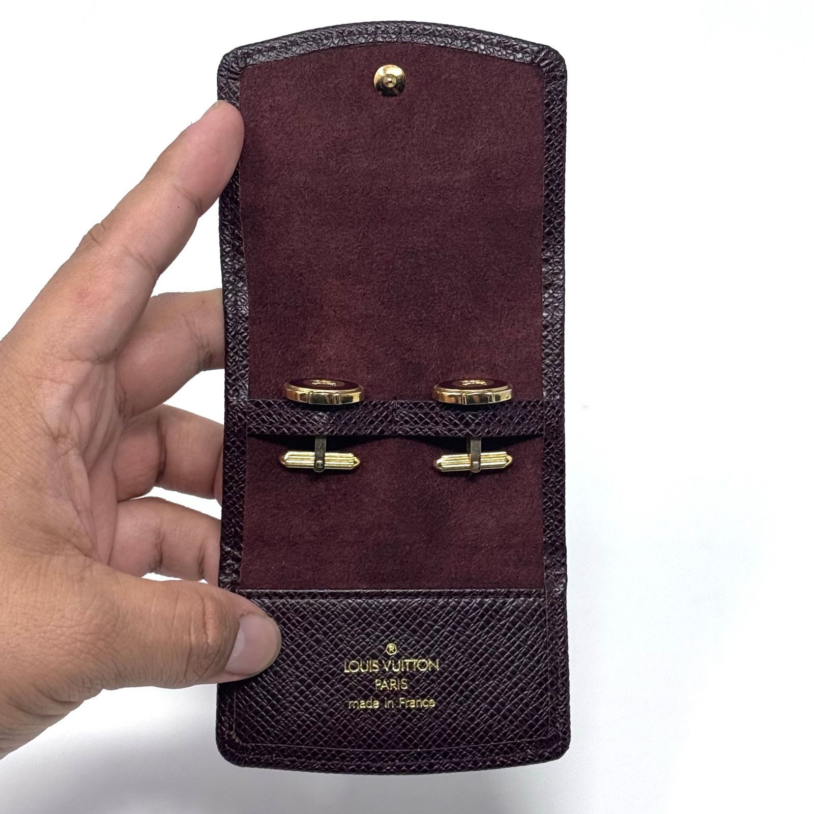 Louis Vuitton Louis Vuitton Dark Red Cufflink Case Size ONE SIZE - 2 Thumbnail
