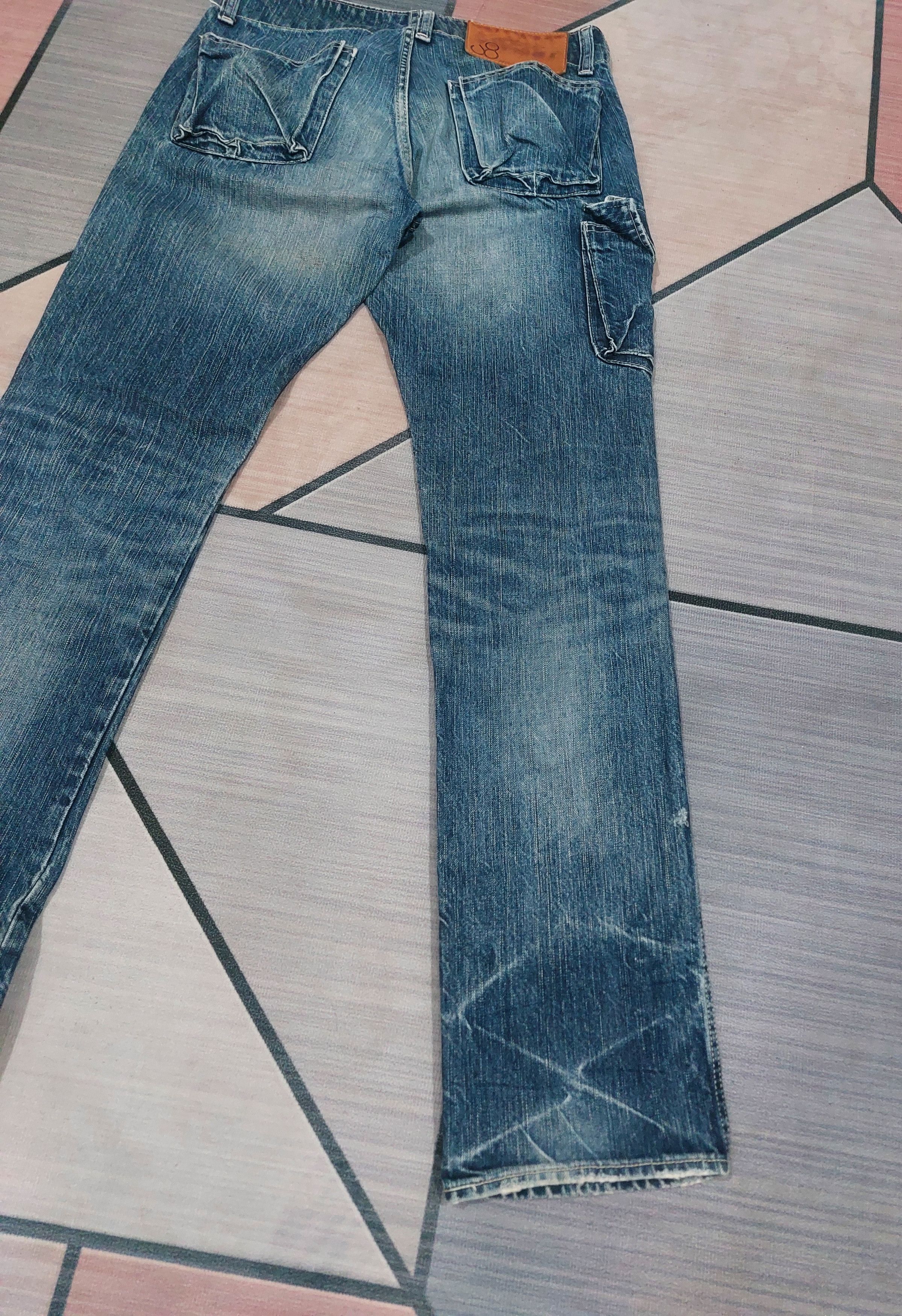 Johnbull Vintage 90's Johnbull Kojima Japan Cargo Multi Pocket Denim Size US 31 - 14 Thumbnail