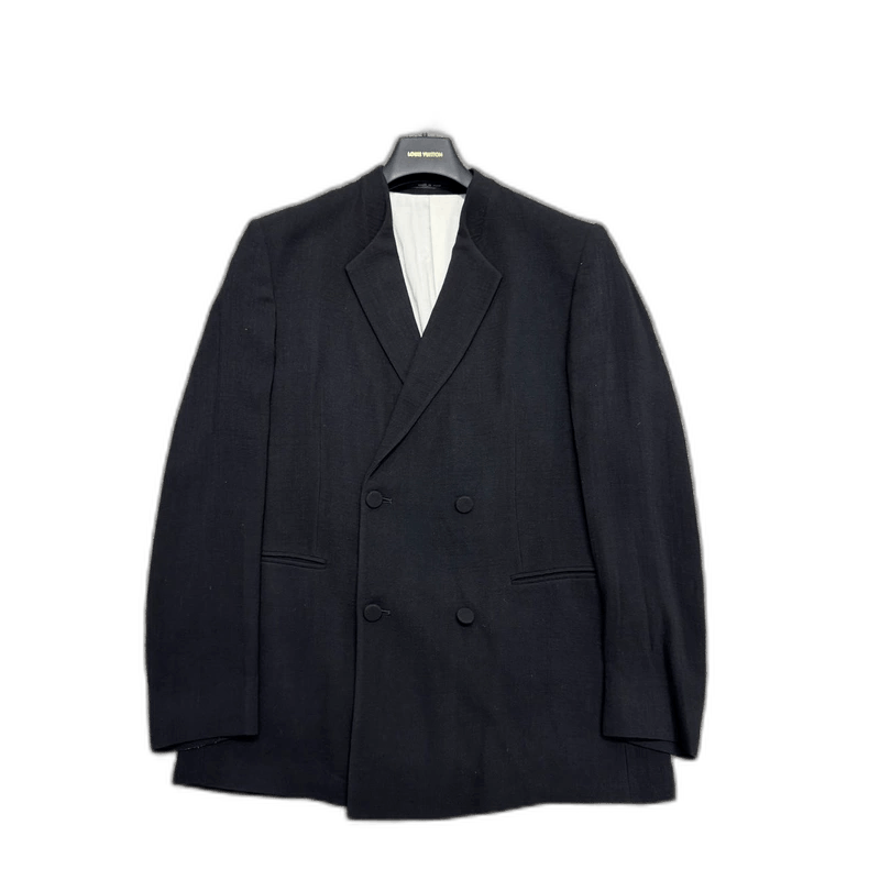 Emporio Armani Emporio Armani Wool Double Breasted Blazer-yf Size US L / EU 52-54 / 3 - 1 Thumbnail