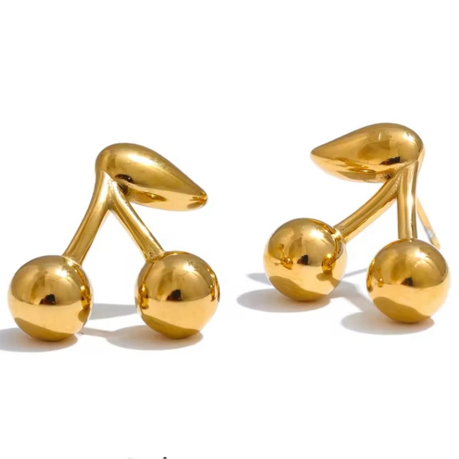 Other 18k Gold Plated Cute Cherry Earrings Size ONE SIZE - 6 Thumbnail
