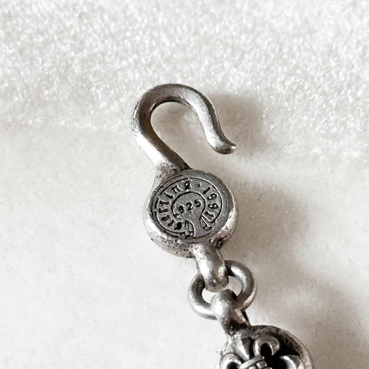 Chrome Hearts BS Fleur Charm Cross Ball .925 Silver Chain Necklace Size ONE SIZE - 5 Thumbnail