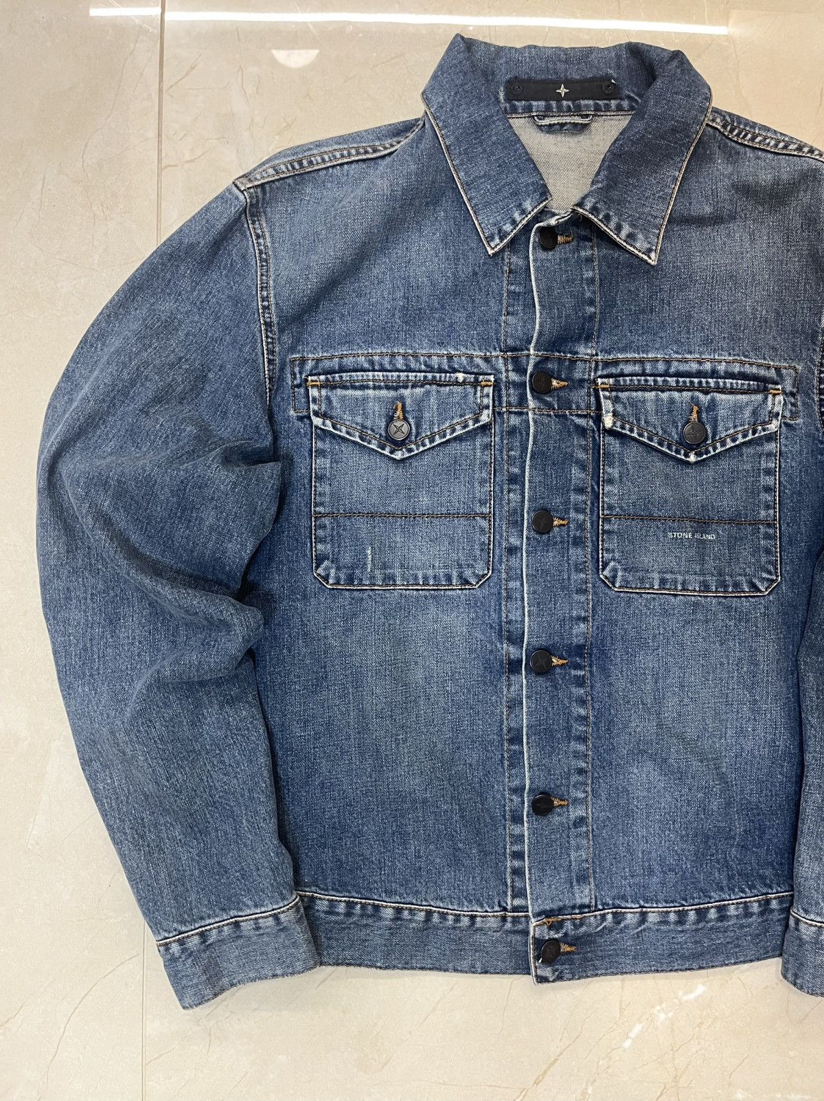 Stone Island Stone Island 00’s Denim Jacket Size US L / EU 52-54 / 3 - 8 Thumbnail