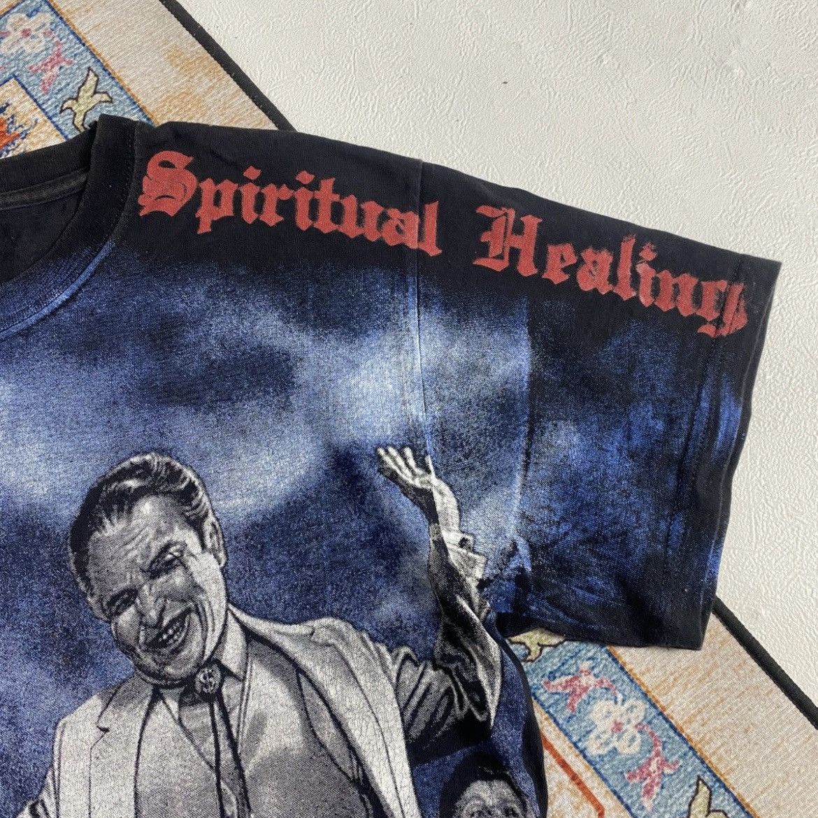 4GSELLER Vintage death " spiritual healing " band tee Size US M / EU 48-50 / 2 - 3 Thumbnail