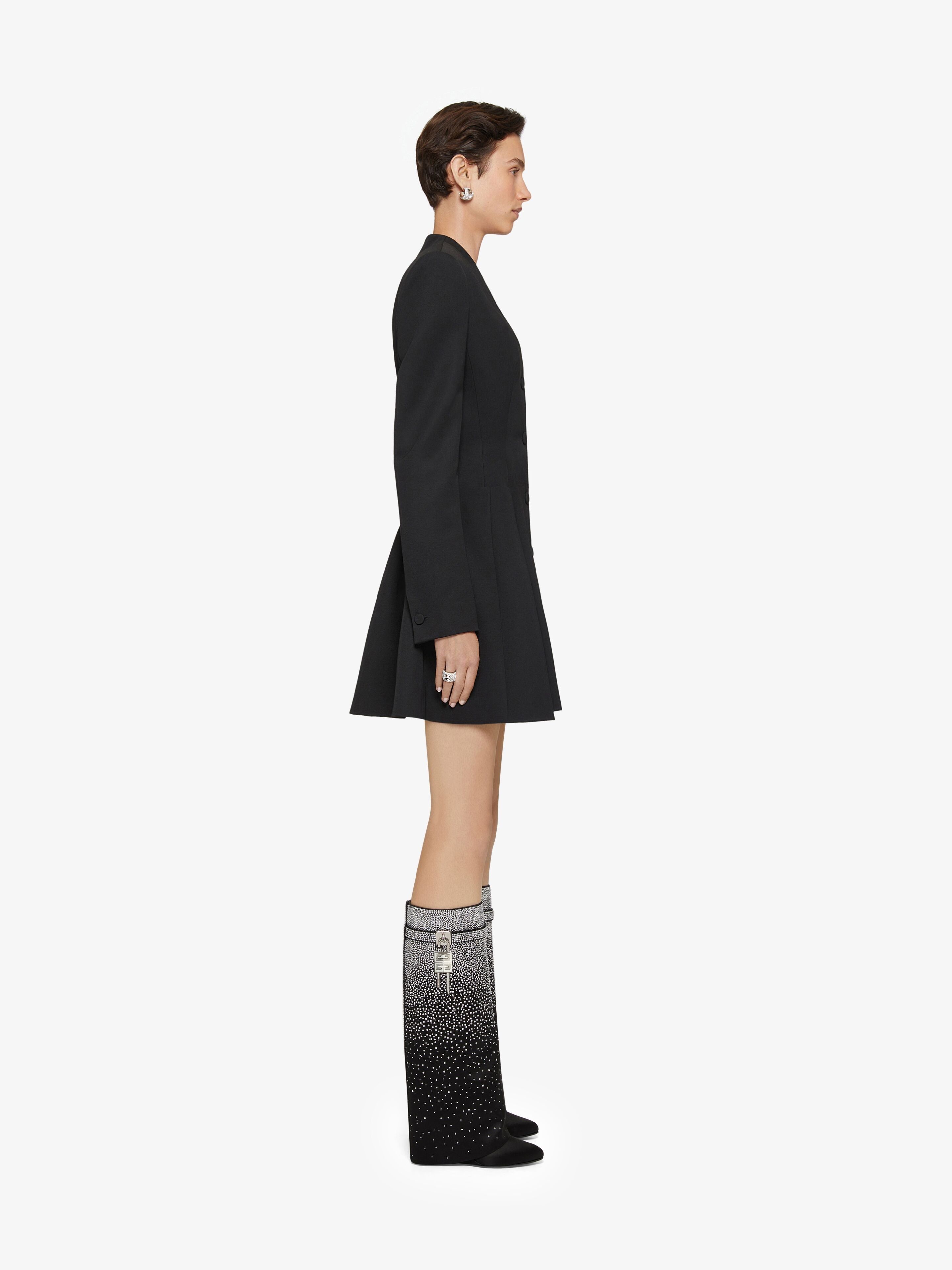 Givenchy o1srvl11e0525 Shark Lock Pant Boots 90mm in Black/Silver Size US 8 / IT 38 - 2 Thumbnail
