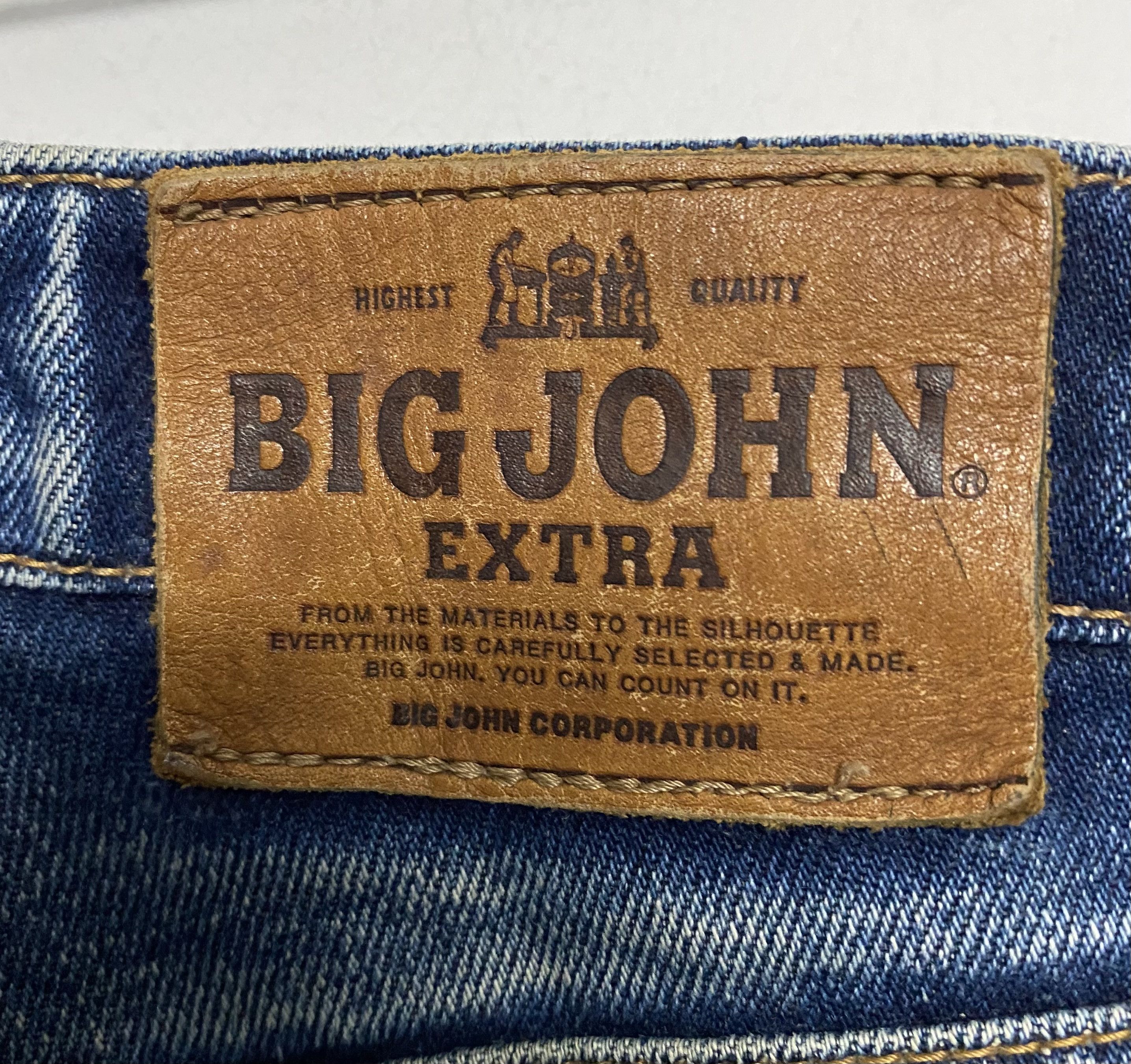 Big John 90s BIG JOHN EXTRA Japan Denim Distressed Worn Faded Jeans Size US 29 - 12 Thumbnail