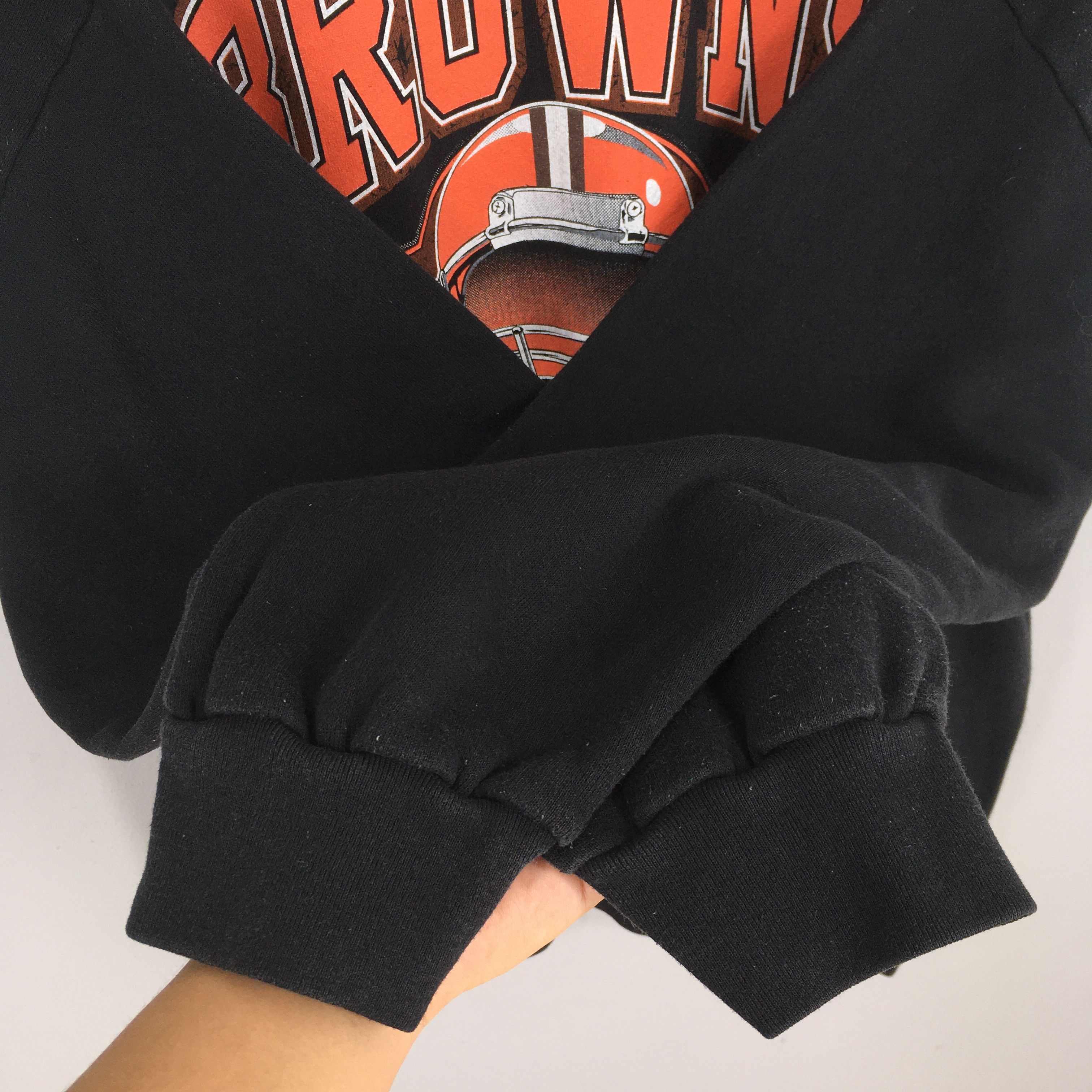 NFL Vintage 90s Cleveland Browns Rugby NFL Sweatshirt 2XLarge Size US XXL / EU 58 / 5 - 4 Thumbnail