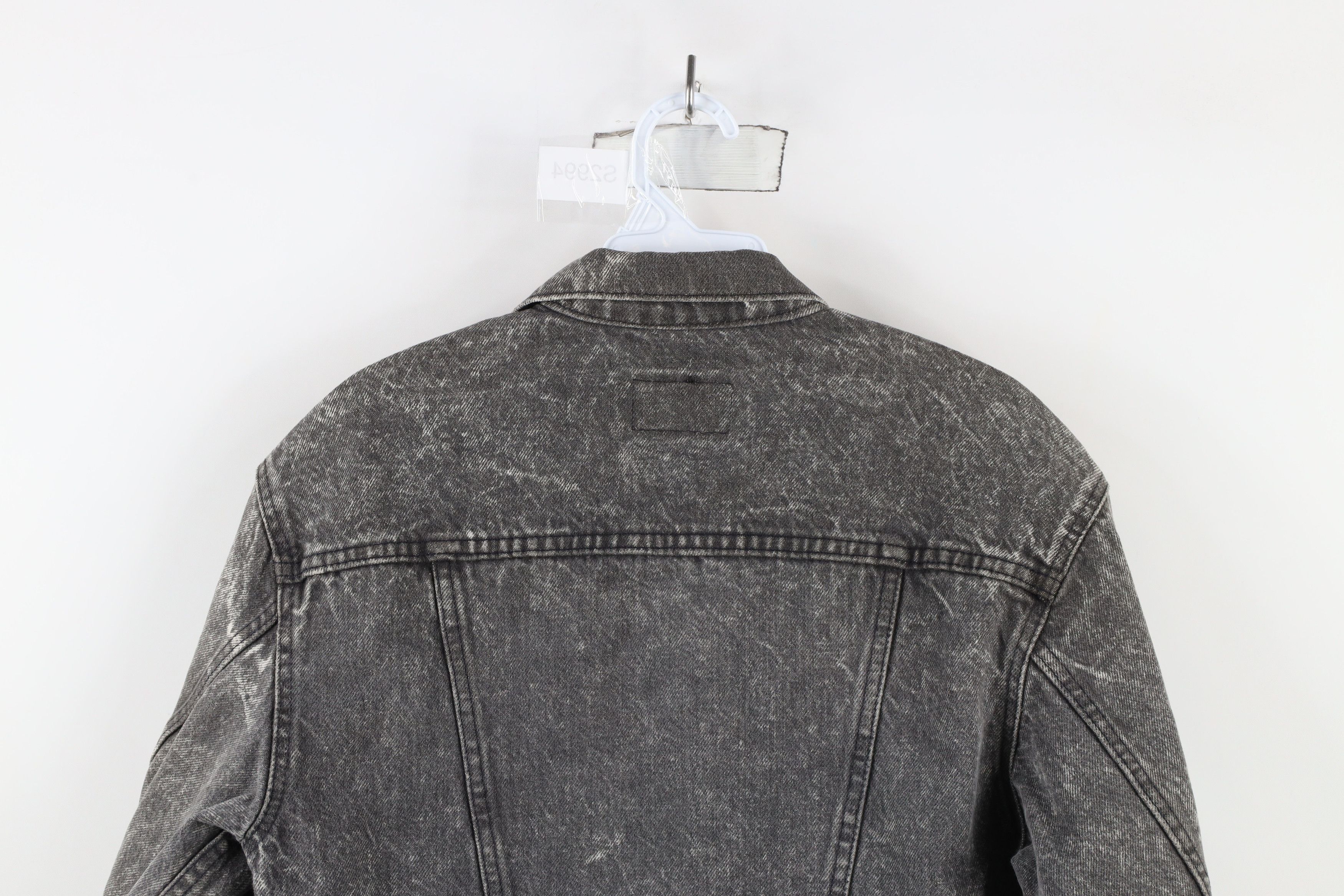 Levi's × Vintage Vintage 90s Levis Acid Wash Denim Trucker Jacket Gray USA Size M / US 6-8 / IT 42-44 - 14 Thumbnail