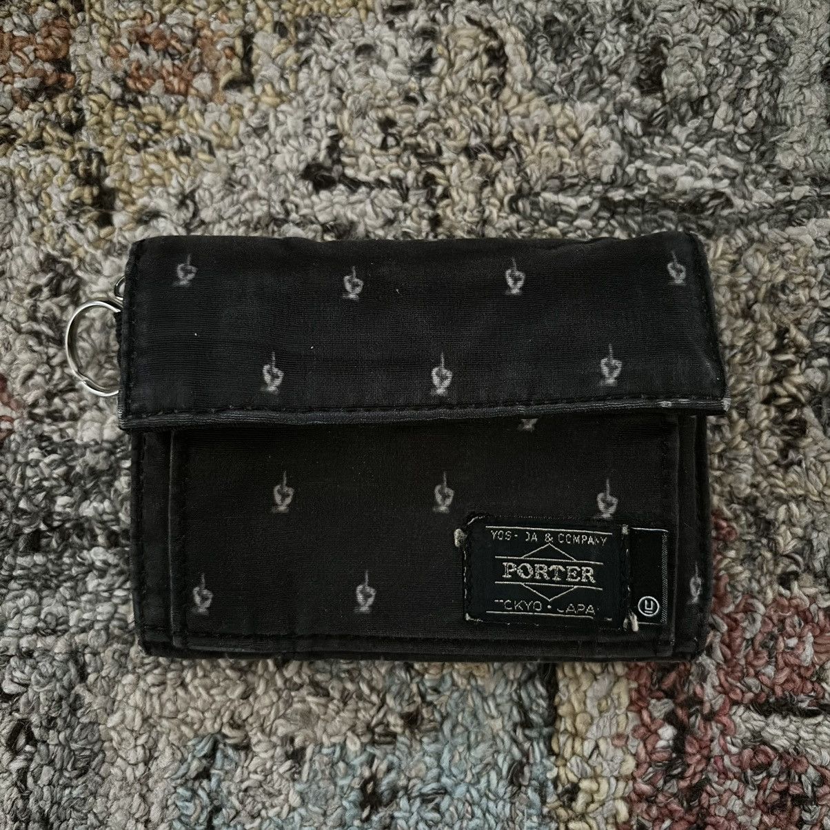 Porter × Undercover Yoshida middle finger wallet nylon tanker tri