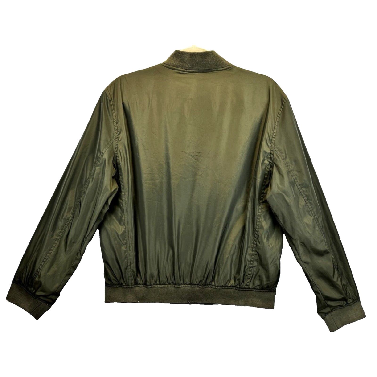 American Eagle Outfitters American Eagle Outfitters Men’s LT Olive Green Bomber Jacket Technical Outerwear Size US L / EU 52-54 / 3 - 4 Thumbnail