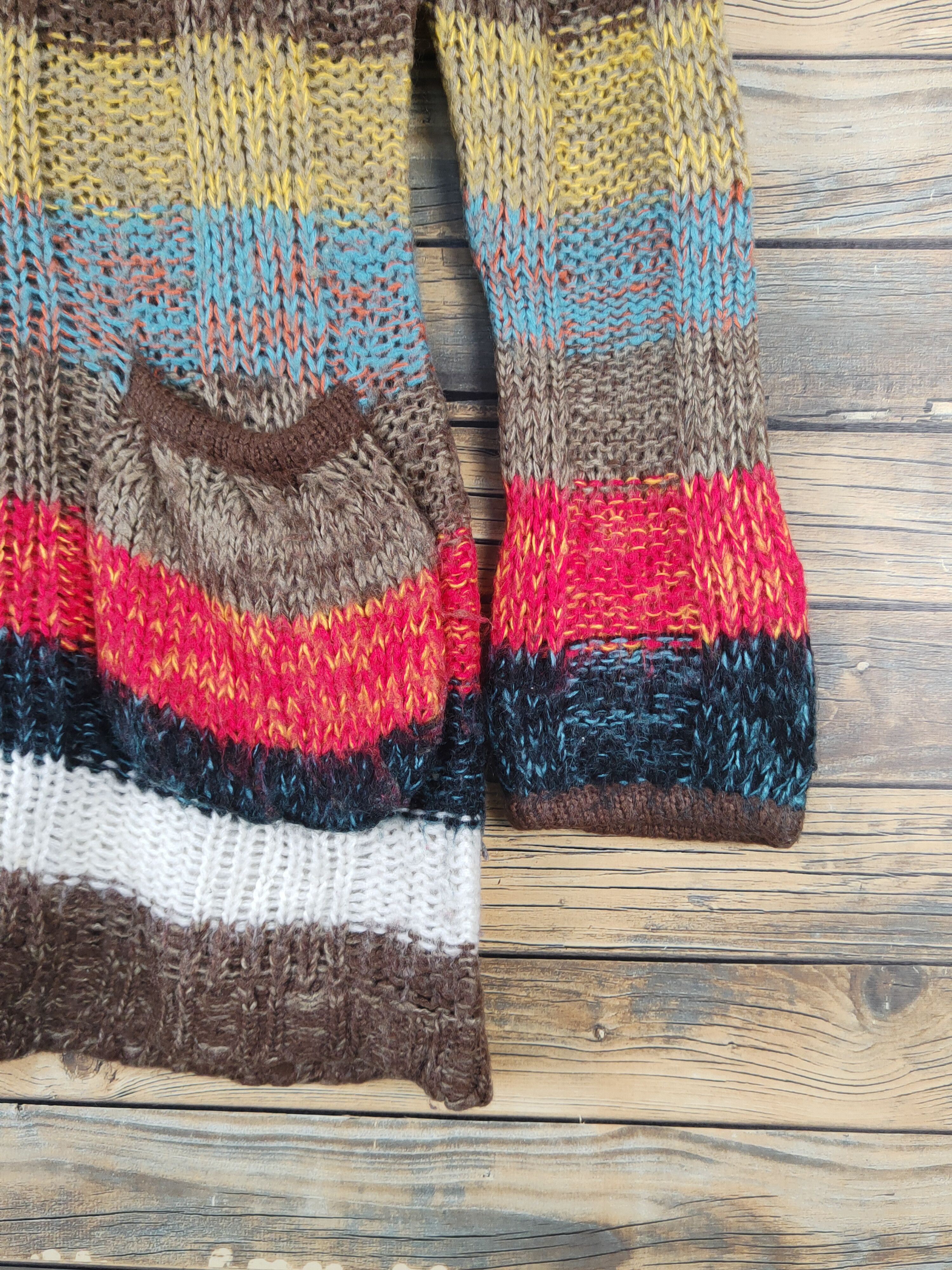 Japanese Brand × Vintage P.I.E.R.S Brown Red Knitwear Sweaters #W1271 Size M / US 6-8 / IT 42-44 - 6 Thumbnail