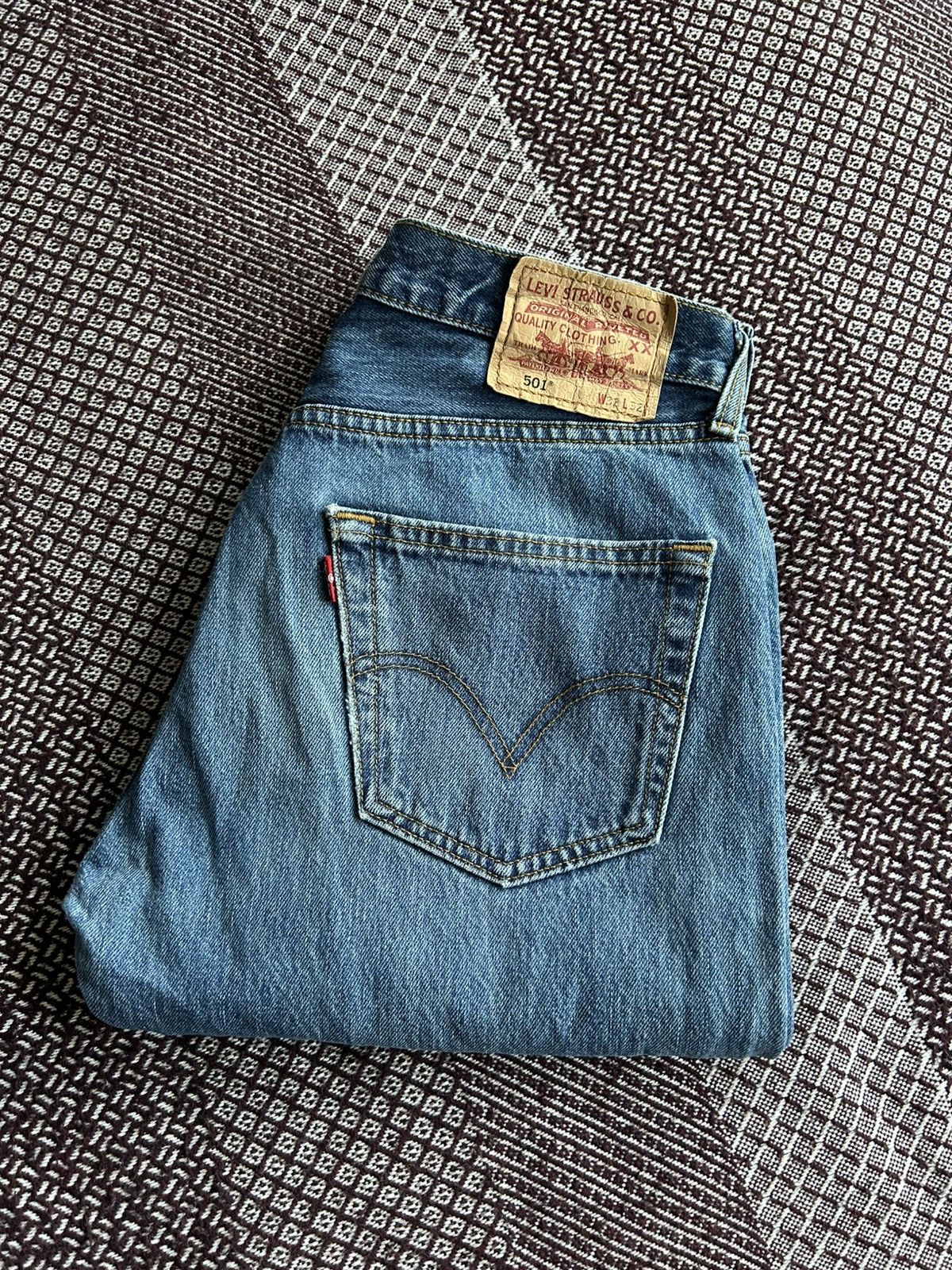 Levi's Vintage Levis 501 Denim Wash Dirty Jeans Streetwear Size W32 Size US 32 / EU 48 - 19 Thumbnail