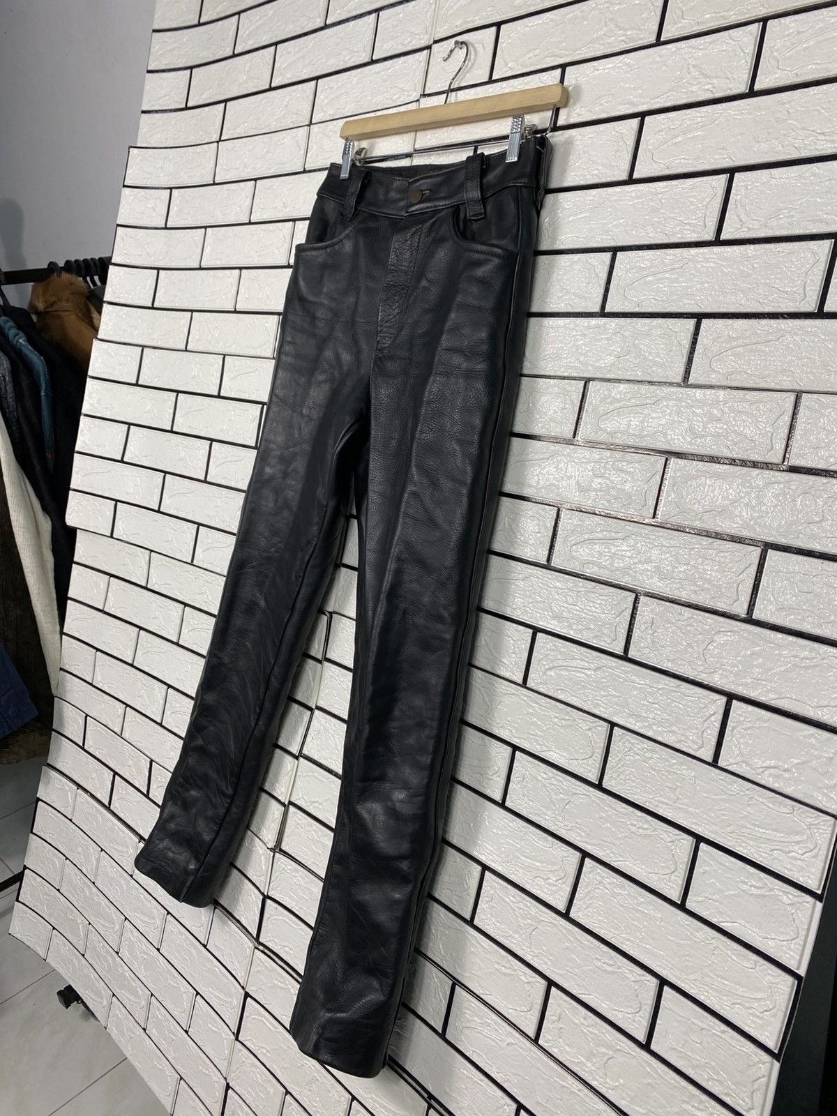 Vanson Leathers 📌Vintage Genuine Leather Pants Cafe Racer Vanson Leather Size US 30 / EU 46 - 3 Thumbnail