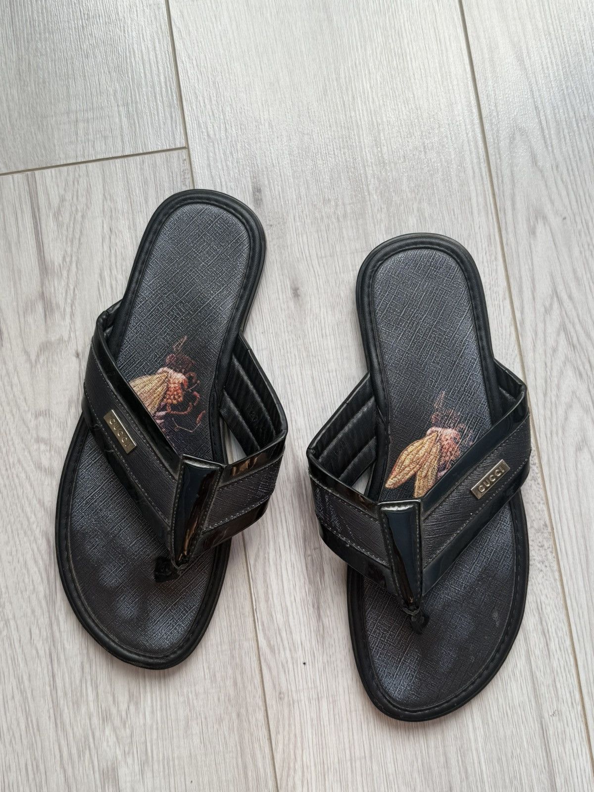 Gucci Vintage Gucci leather flip-flops Size US 9 / EU 42 - 1 Thumbnail