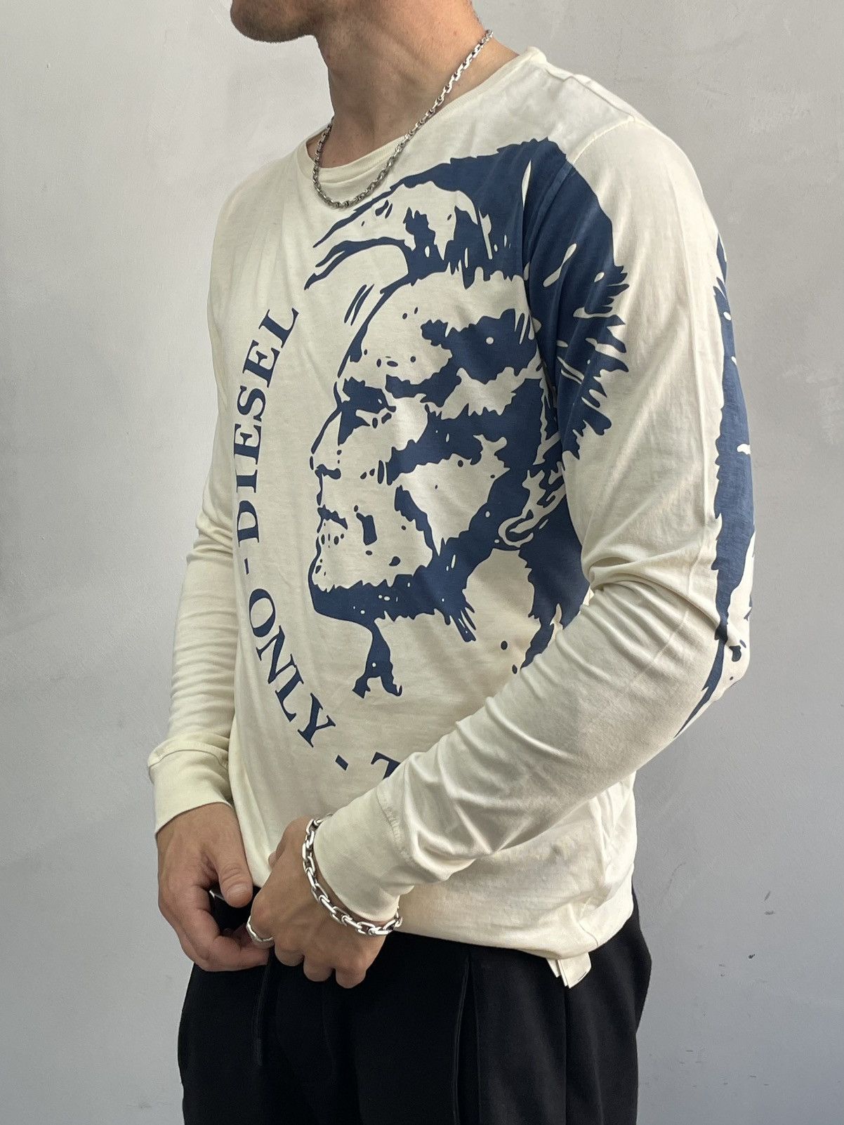 Diesel Avant garde Diesel big logo long sleeve rare y2k Size US M / EU 48-50 / 2 - 4 Thumbnail