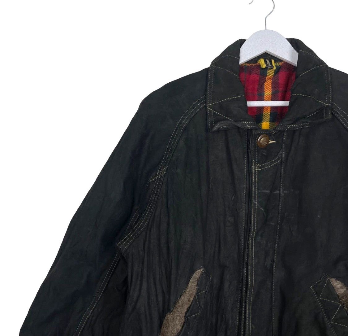ABAHOUSE × Japanese Brand ARCHIVAL💥ABAHOUSE CHORE MOLESKIN LEATHER JACKET Size US M / EU 48-50 / 2 - 3 Thumbnail