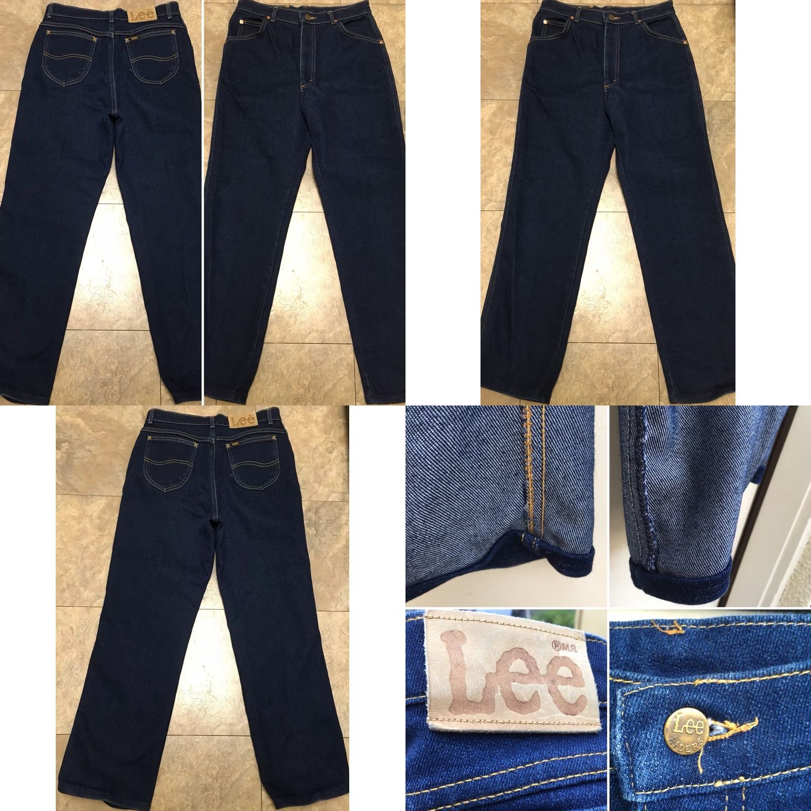 Lee VINTAGE Lee Riders Jeans High Waist US Made Sz 14 30 Waist 40 Inseam 30 Blue 1970s 1980s Mens Size 36" / US 14 / IT 50 - 8 Thumbnail