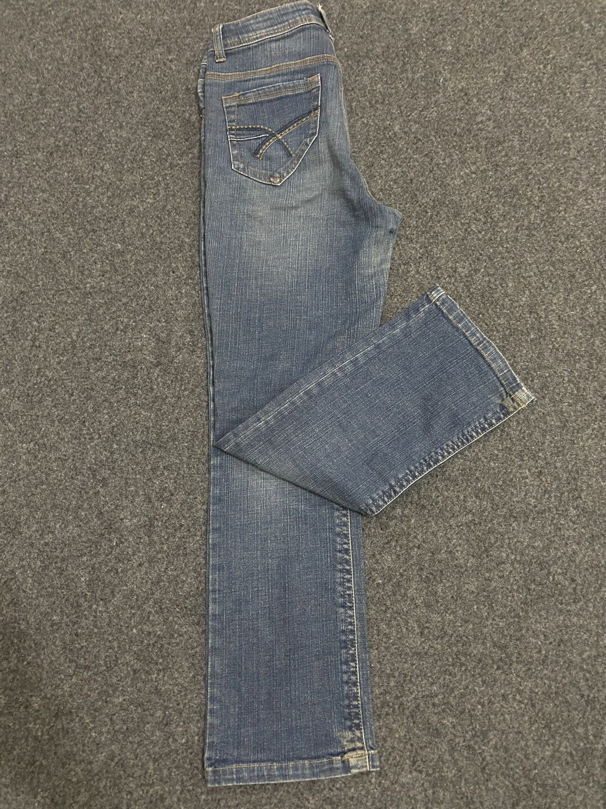 Japanese Brand Vintage Y2K Natural fit strectch denim pants flare Size 26" / US 2 / IT 38 - 3 Thumbnail