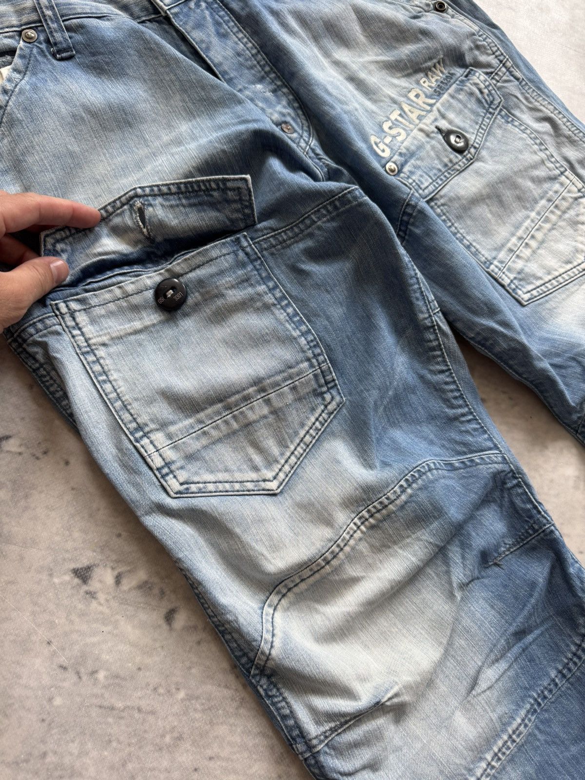 G-Star Vintage 00s streetwear G-Star awesome denim pants jeans Size US 34 / EU 50 - 6 Thumbnail