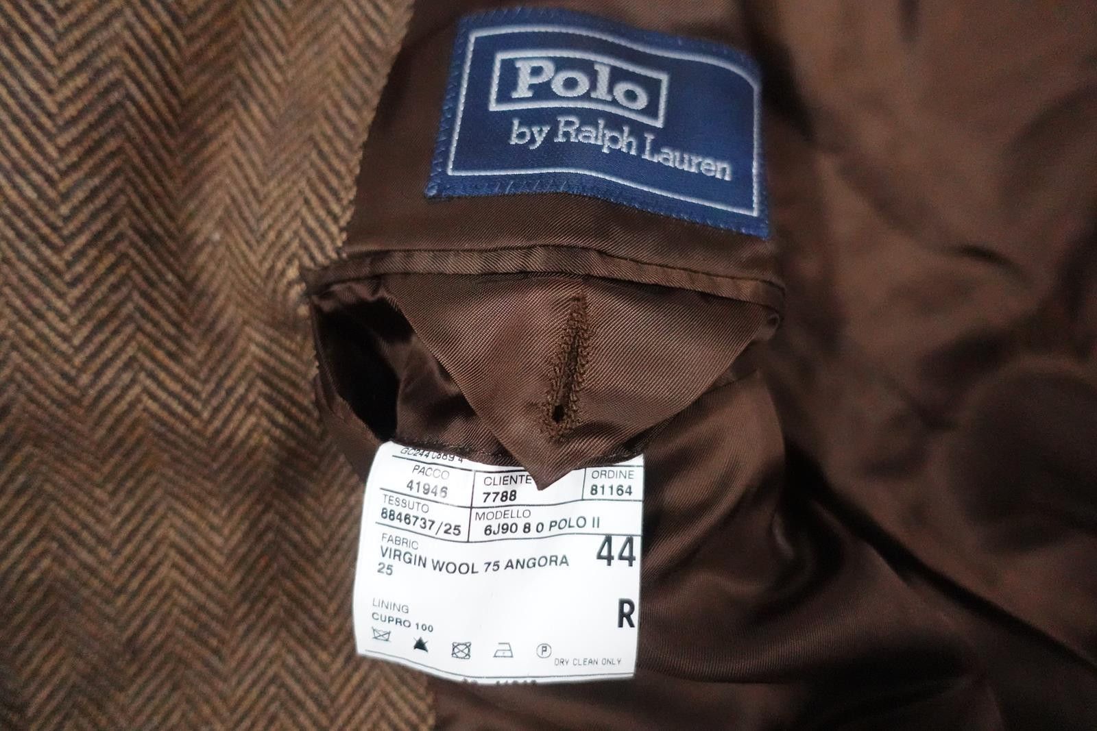 Polo Ralph Lauren Polo Ralph Lauren Blazer Jacket Coat Brown Herringbone 44 Size 44R - 3 Thumbnail