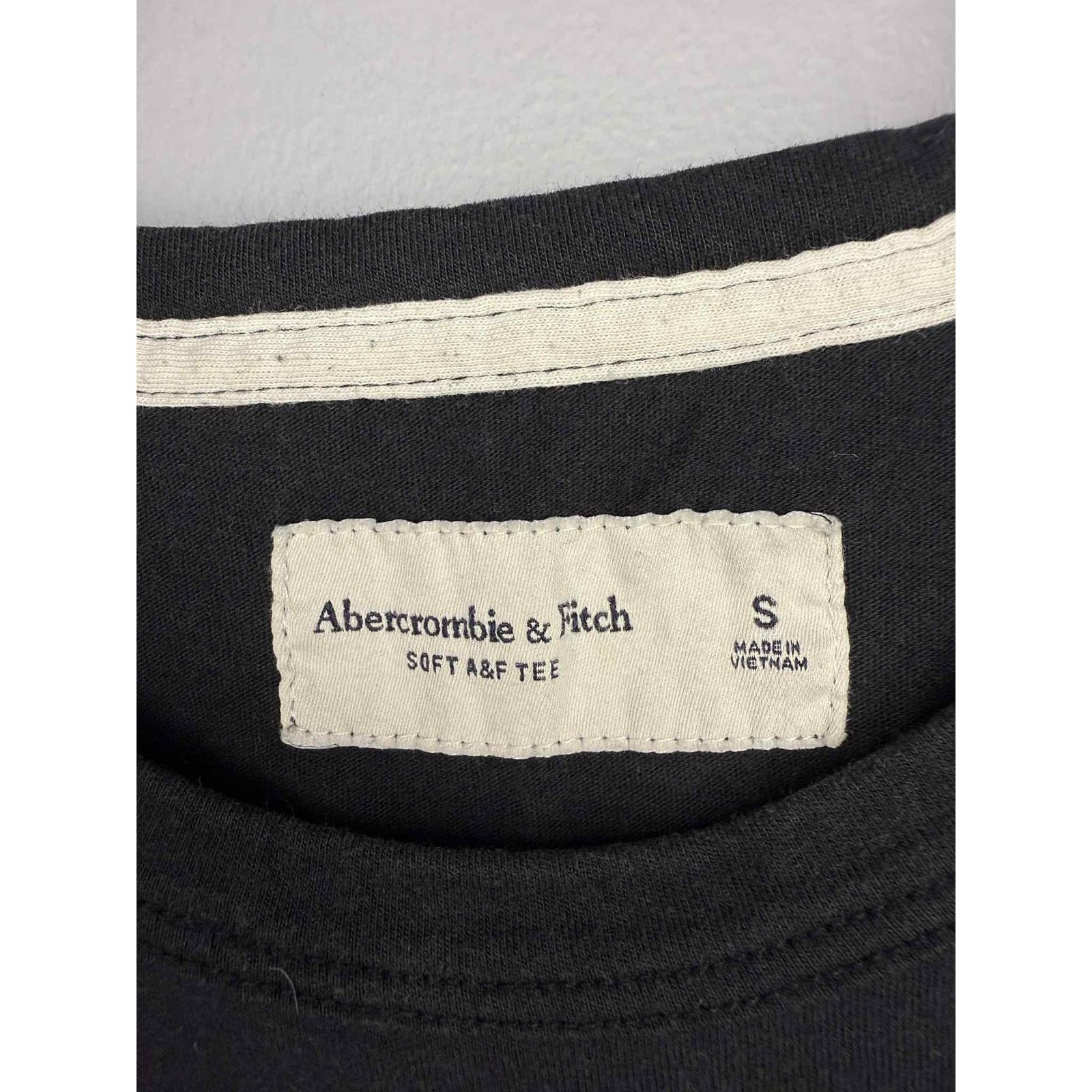 Abercrombie & Fitch Abercrombie & Fitch Soft A&F Icon T-Shirt Black Men's S Size US S / EU 44-46 / 1 - 5 Thumbnail