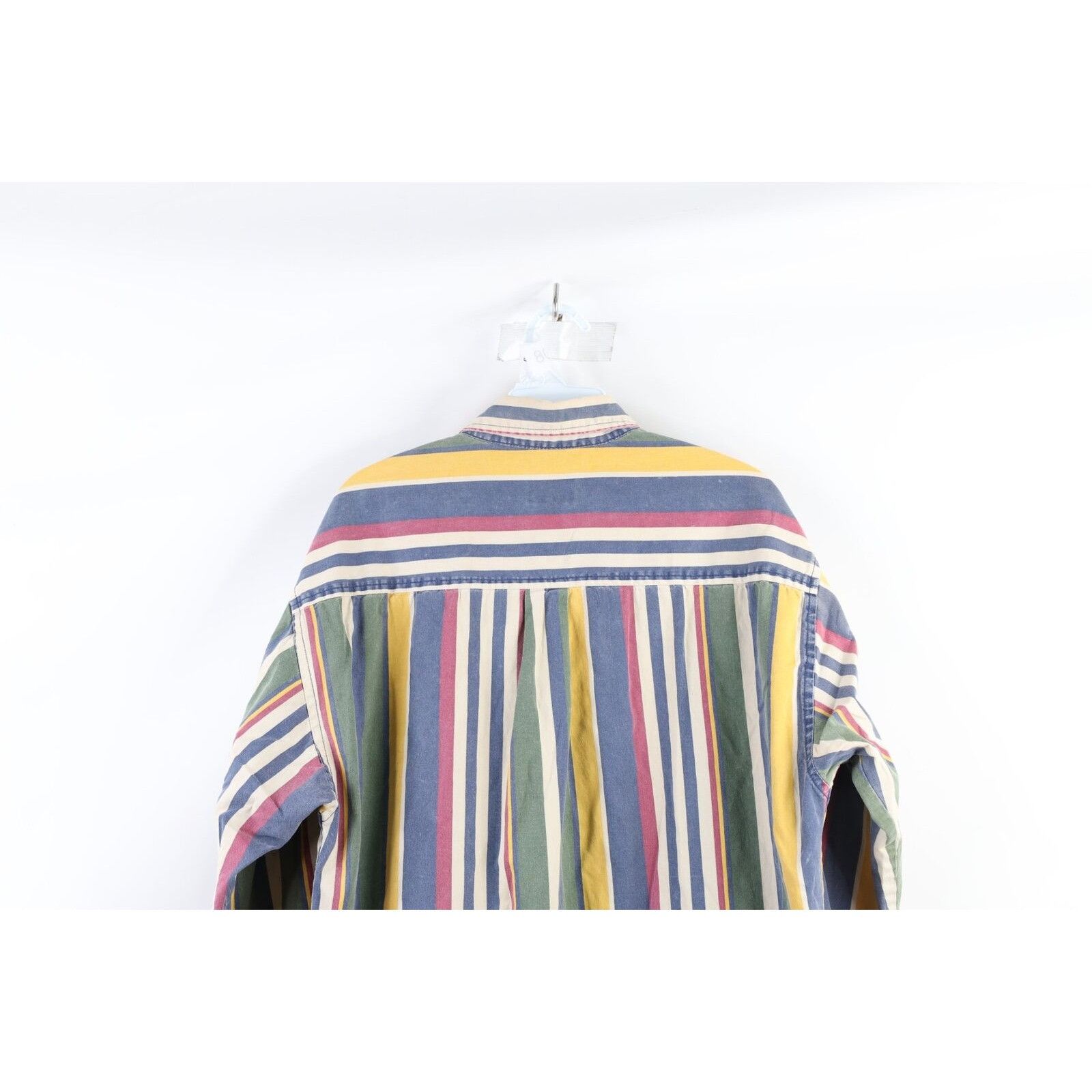Vintage Vintage 90s Streetwear aded Rainbow Striped Button Shirt Size US M / EU 48-50 / 2 - 10 Thumbnail