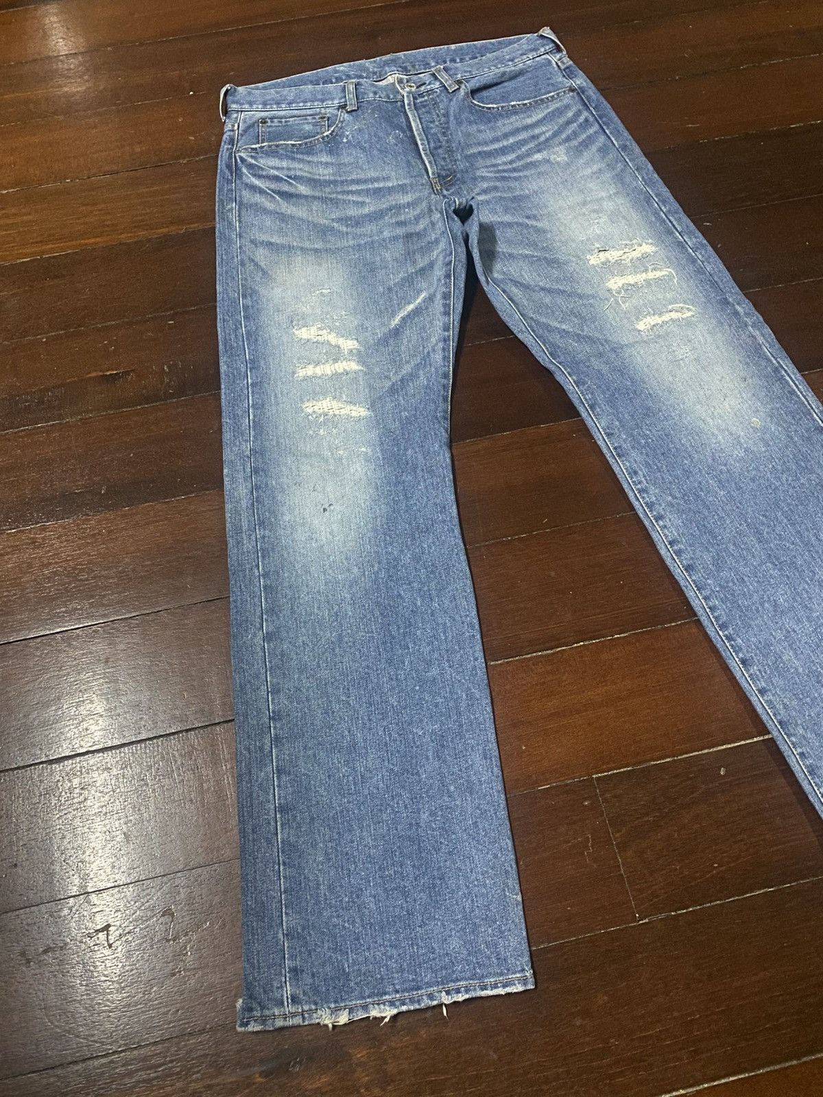 Takeo Kikuchi Rare Vintage design Takeo Kikuchi jeans distressed boro Size US 34 / EU 50 - 3 Thumbnail