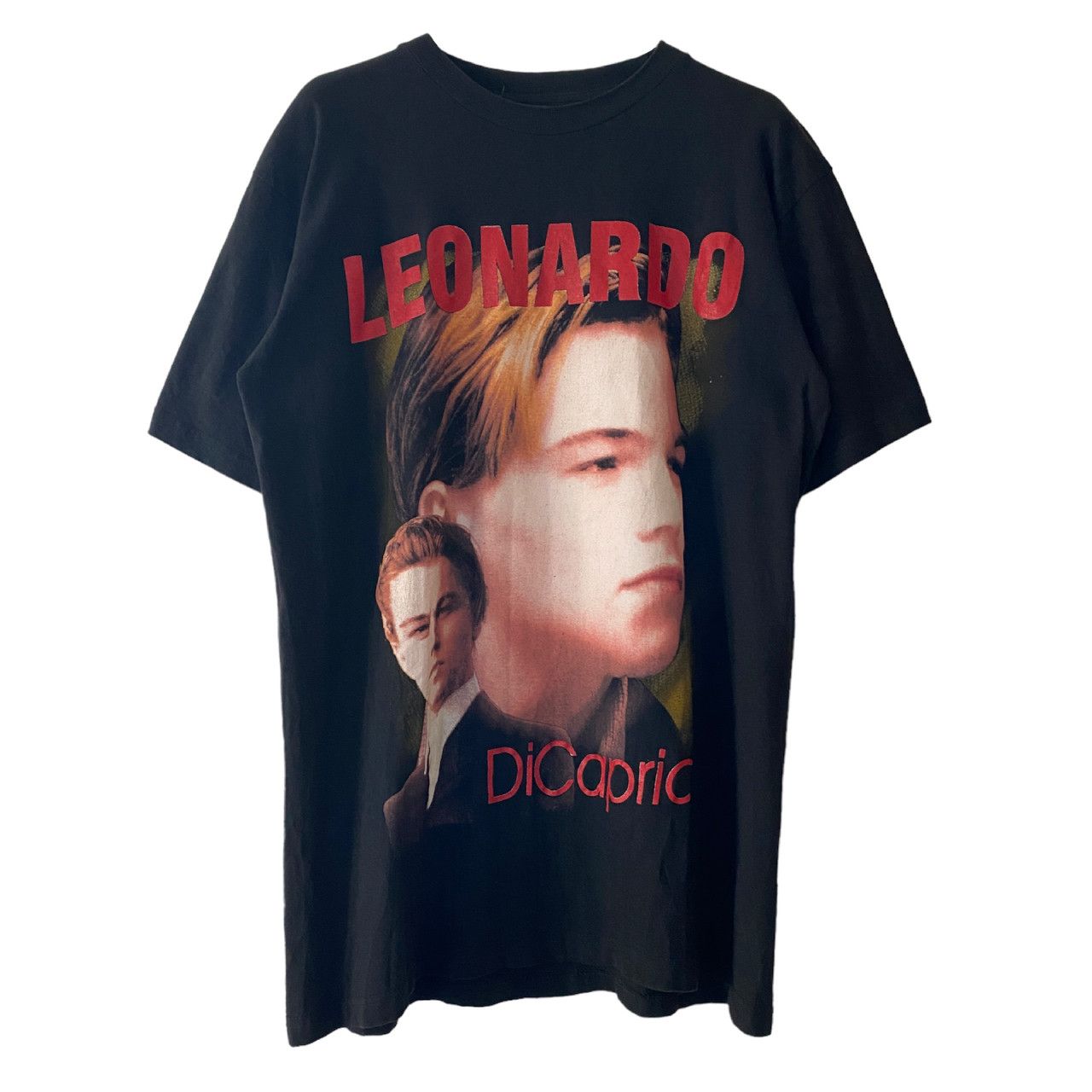 Image of Fox x Movie Leonardo Dicaprio 90's Titanic Movie Bootleg Tee in Black, Men's (Size XL)