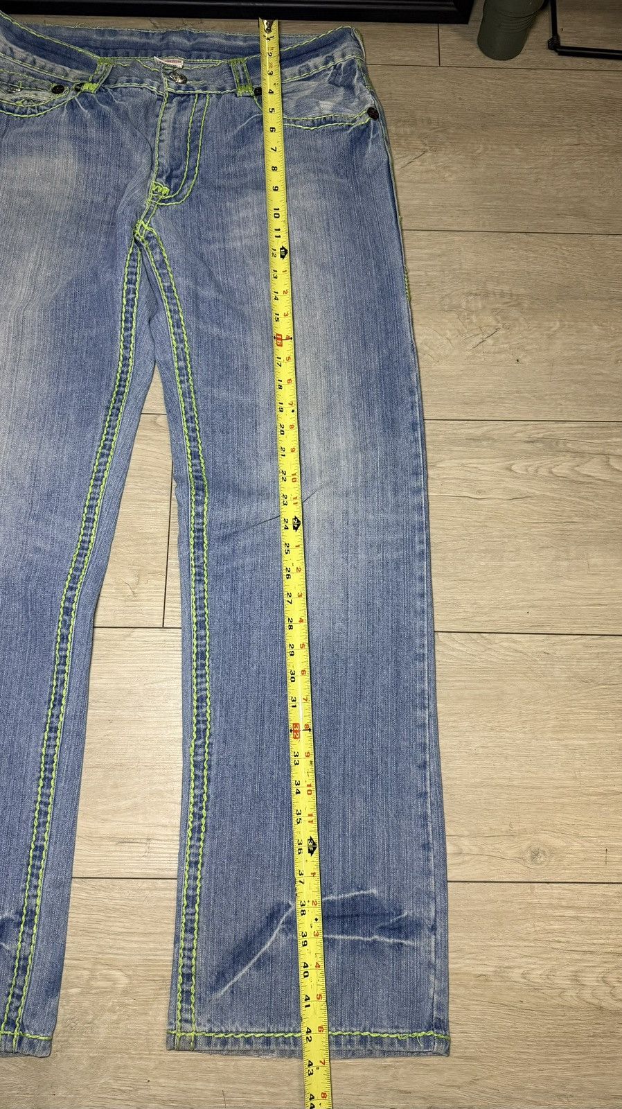 True Religion Y2K 2000s True Religion Billy SuperT 38 x 30 Acid Wash Denim Size US 38 / EU 54 - 9 Thumbnail
