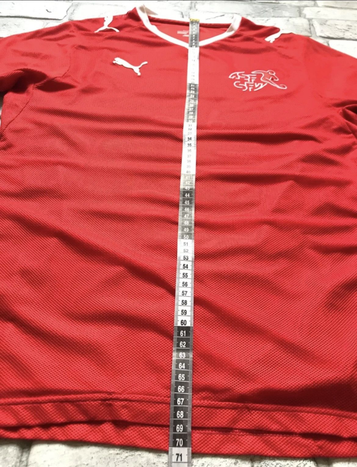 Puma × Vintage Mens T Shirt Jersey Puma Switzerland Size S Size US S / EU 44-46 / 1 - 8 Thumbnail
